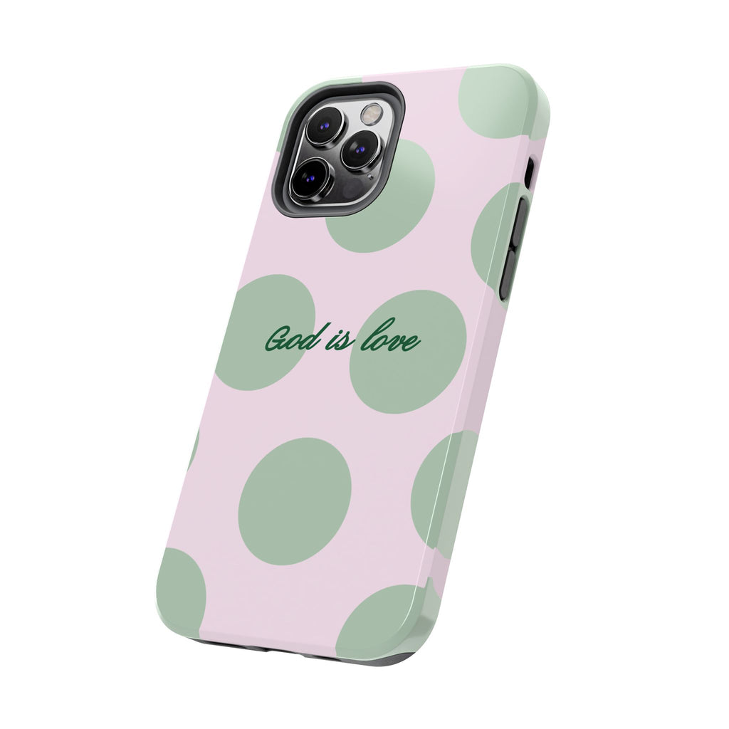 God is love - poka dots