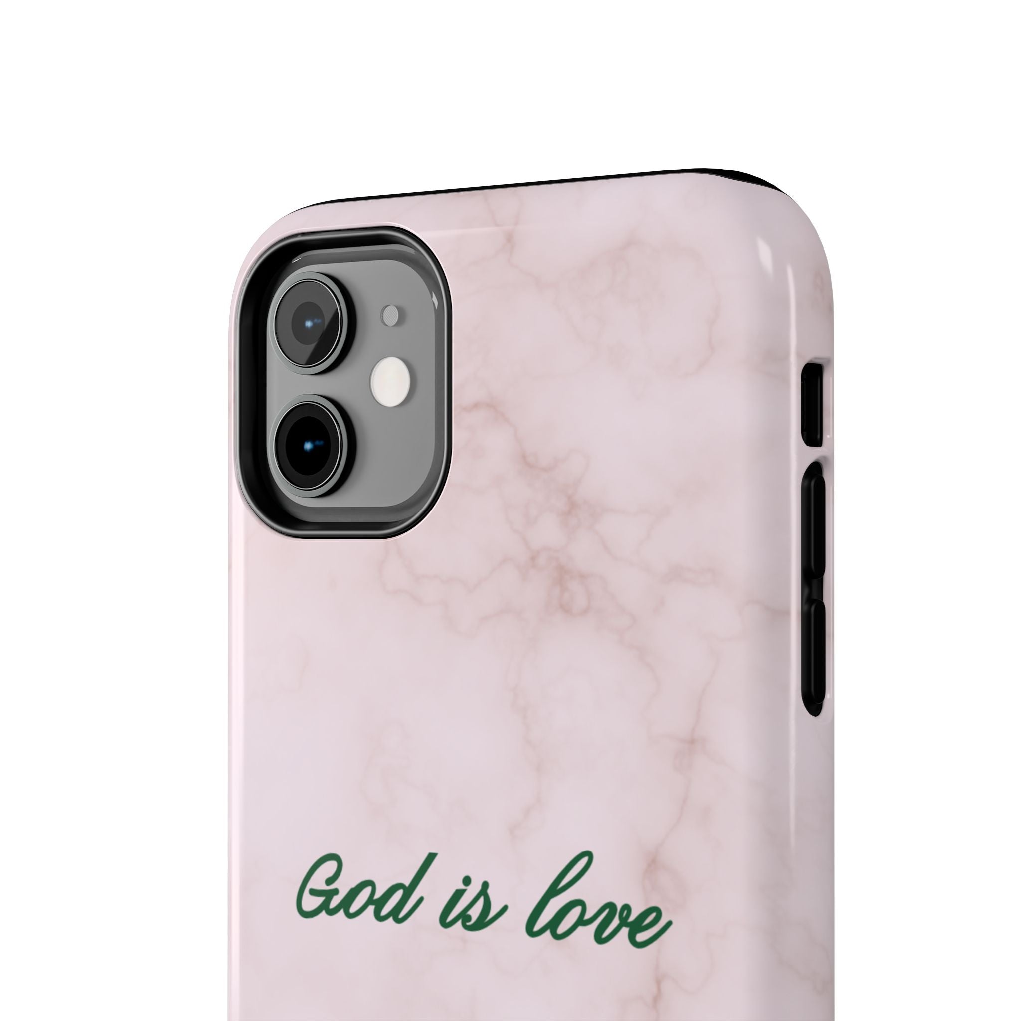 God is love - pink marble