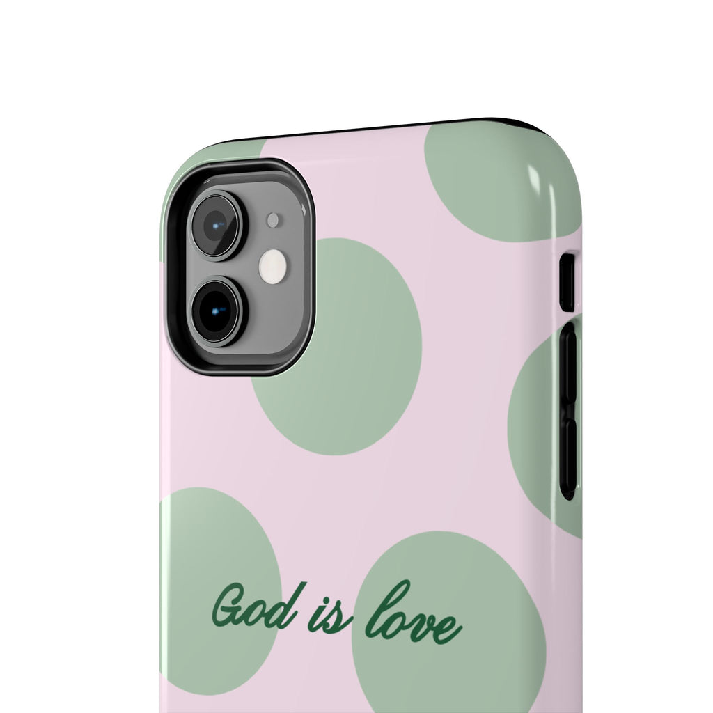 God is love - poka dots