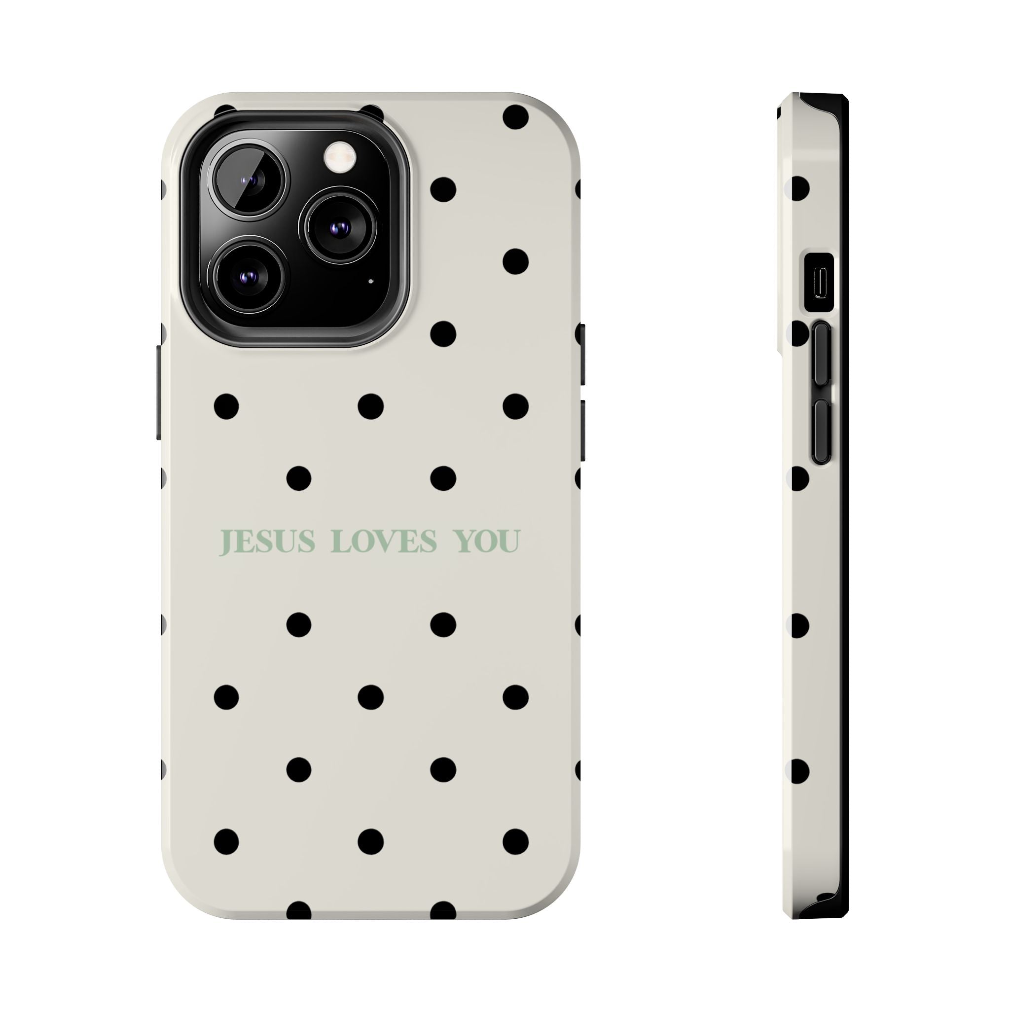 Jesus loves you - poka dots