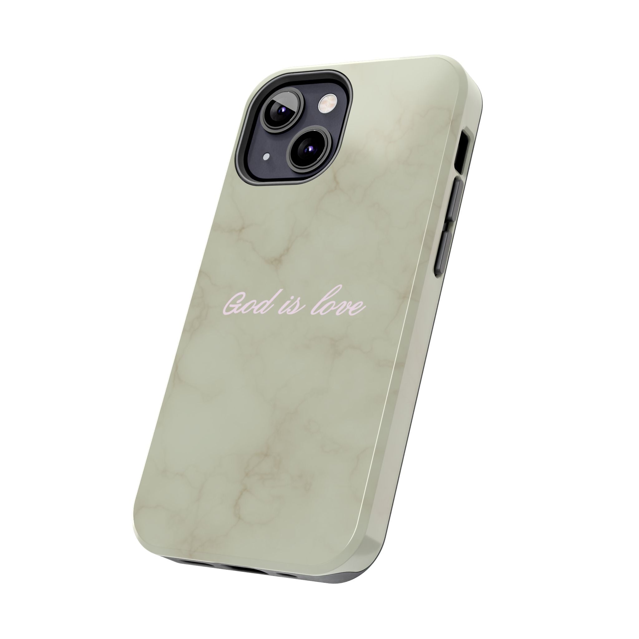 God is love - green marble