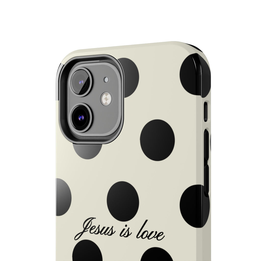 Jesus is love - poka dot