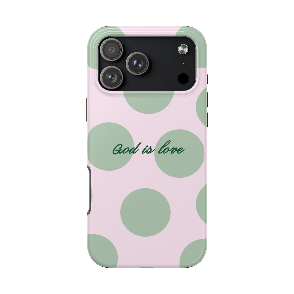 God is love - poka dots