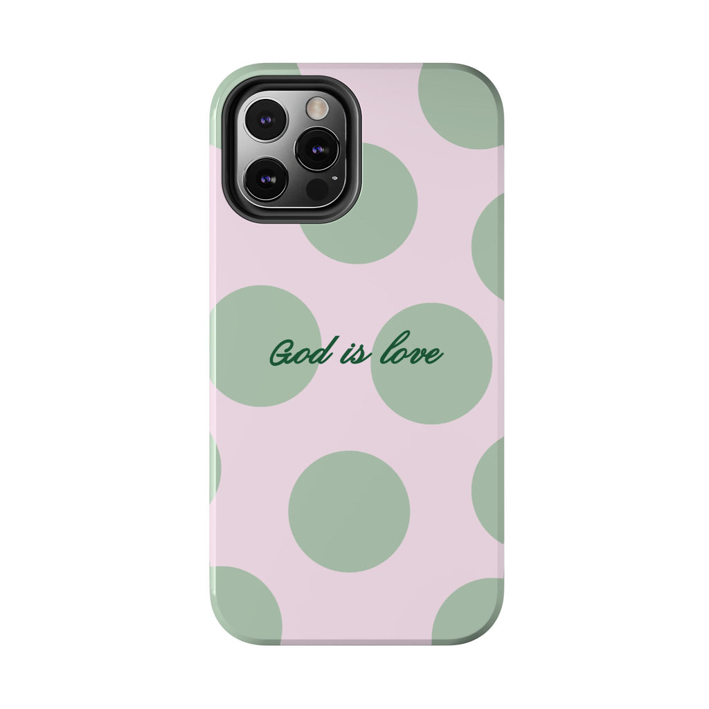 God is love - poka dots