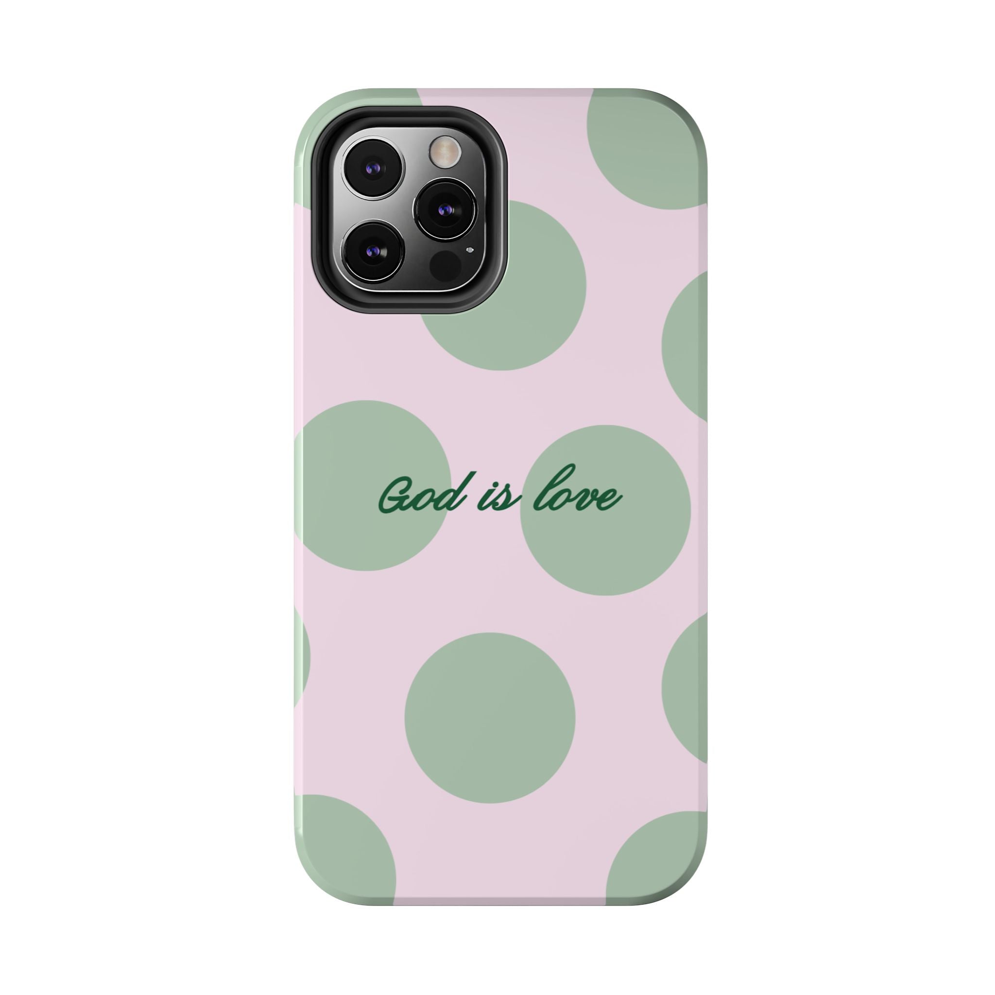 God is love - poka dots