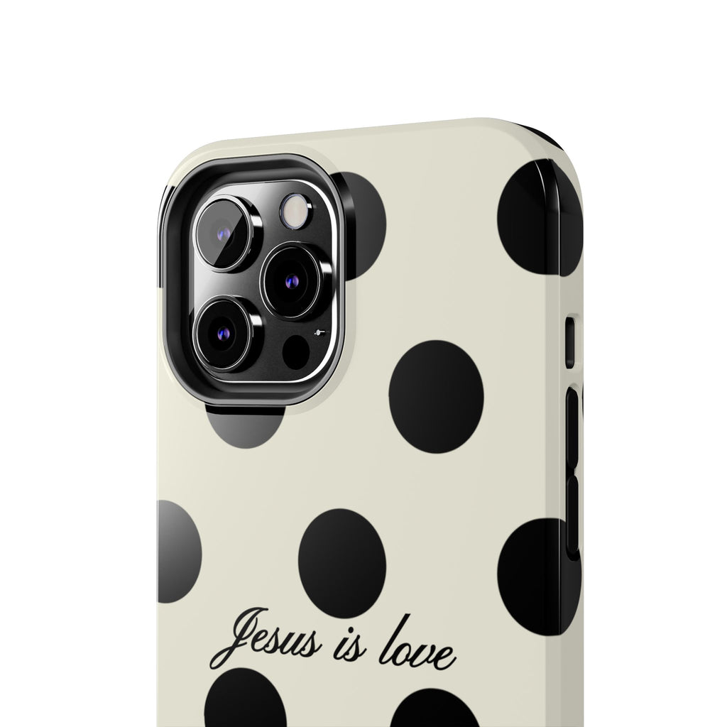 Jesus is love - poka dot