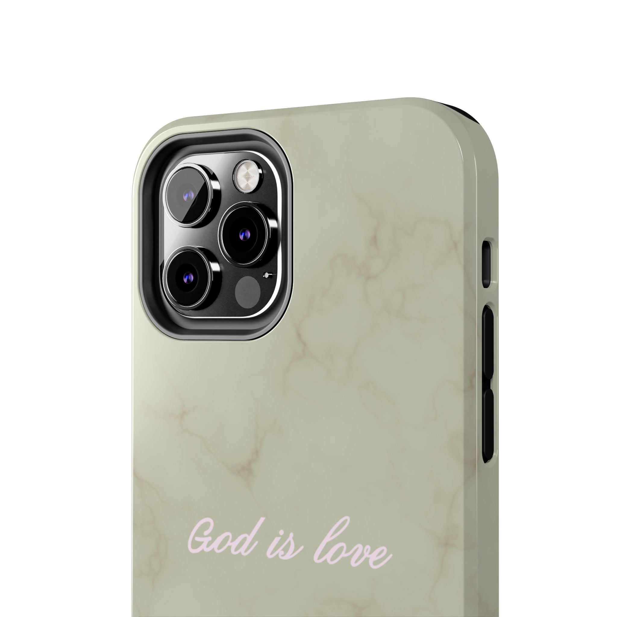 God is love - green marble