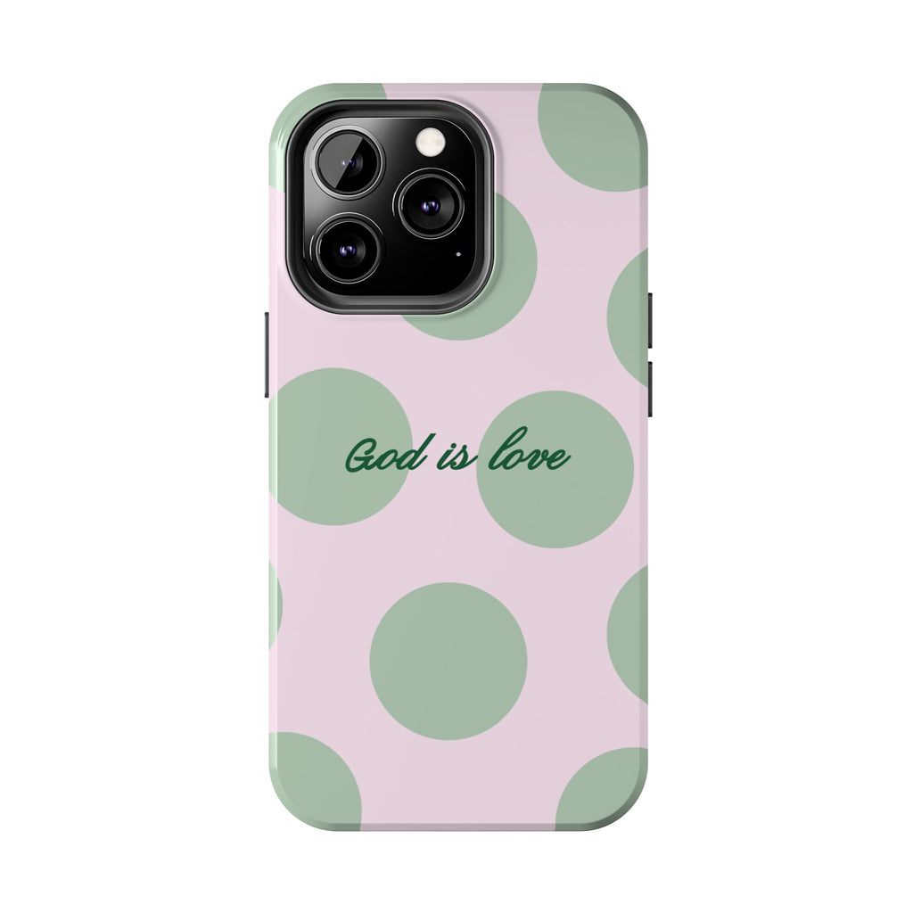 God is love - poka dots
