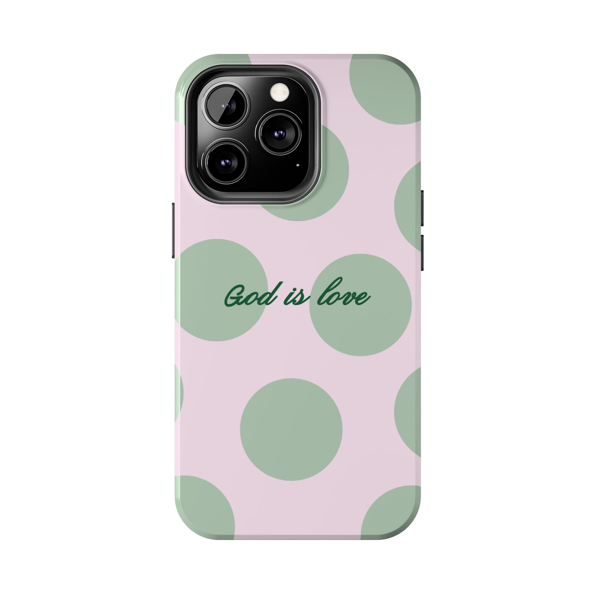 God is love - poka dots