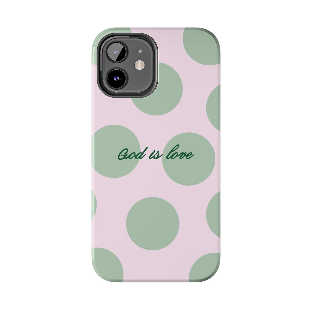 God is love - poka dots