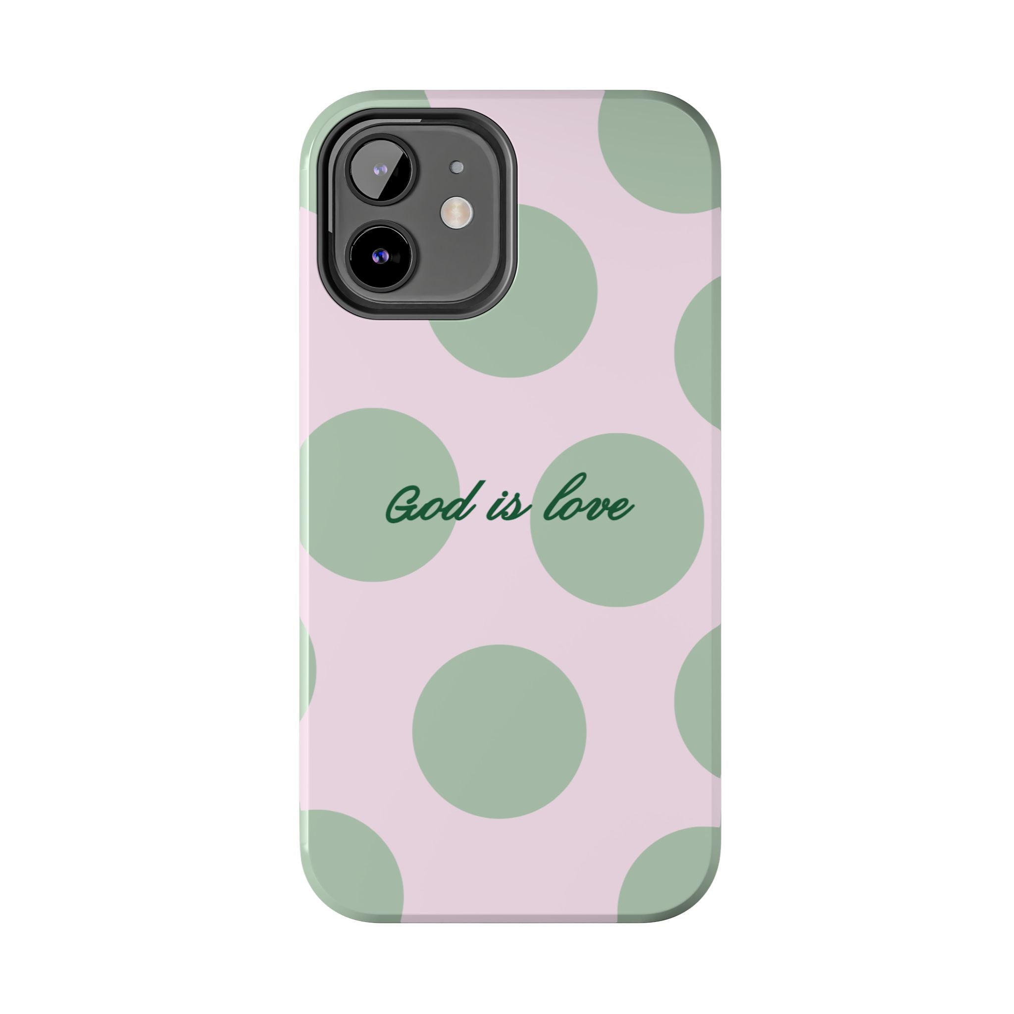 God is love - poka dots
