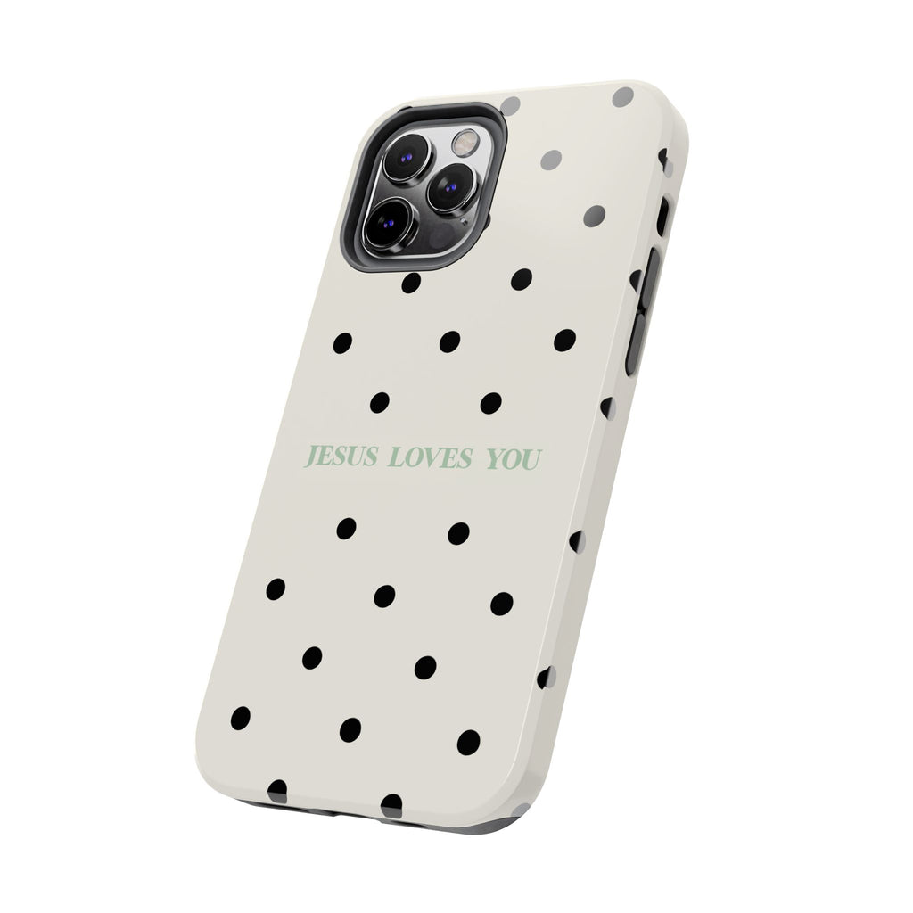 Jesus loves you - poka dots