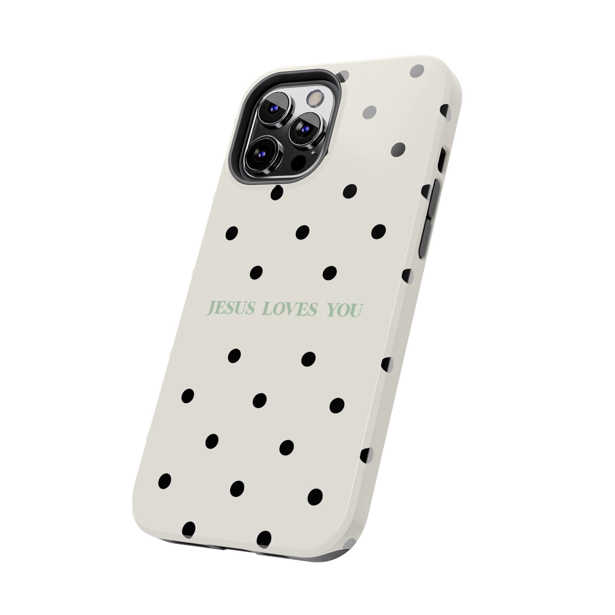 Jesus loves you - poka dots