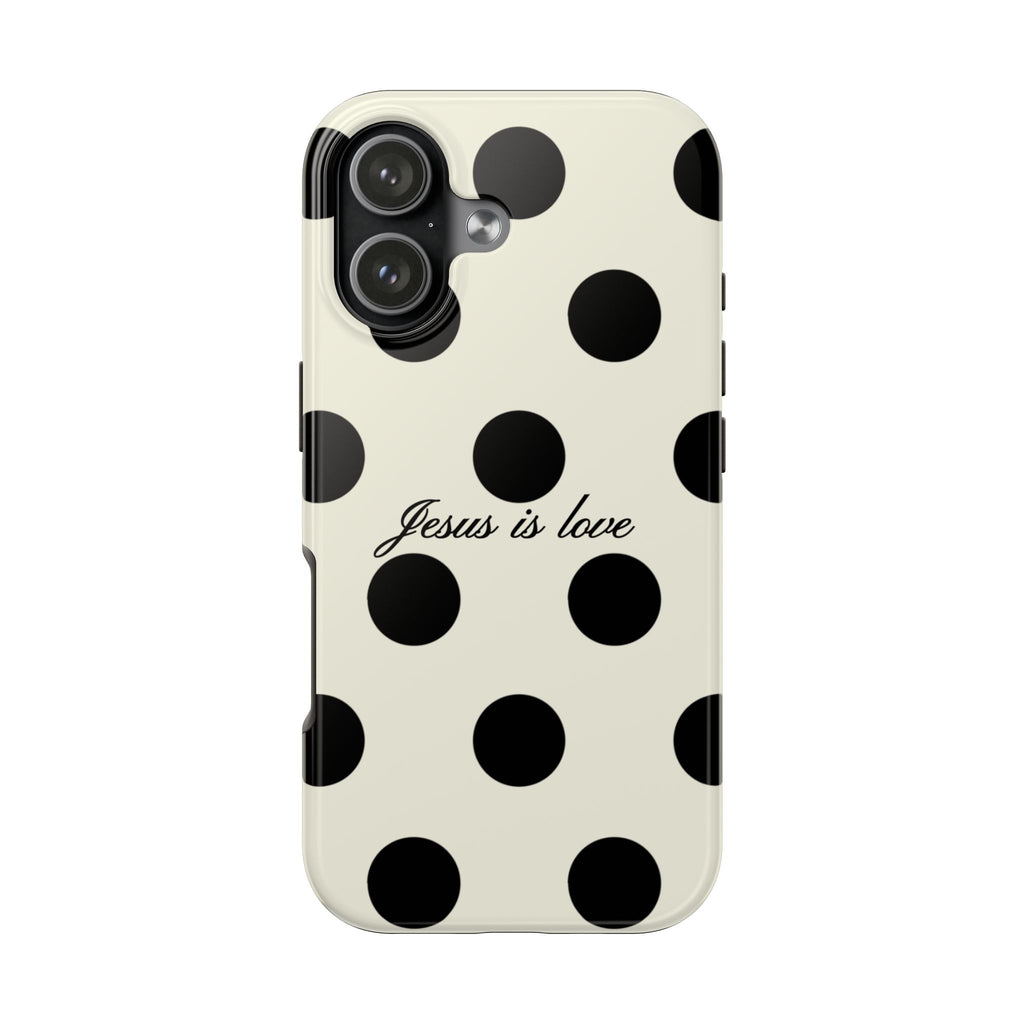Jesus is love - poka dot