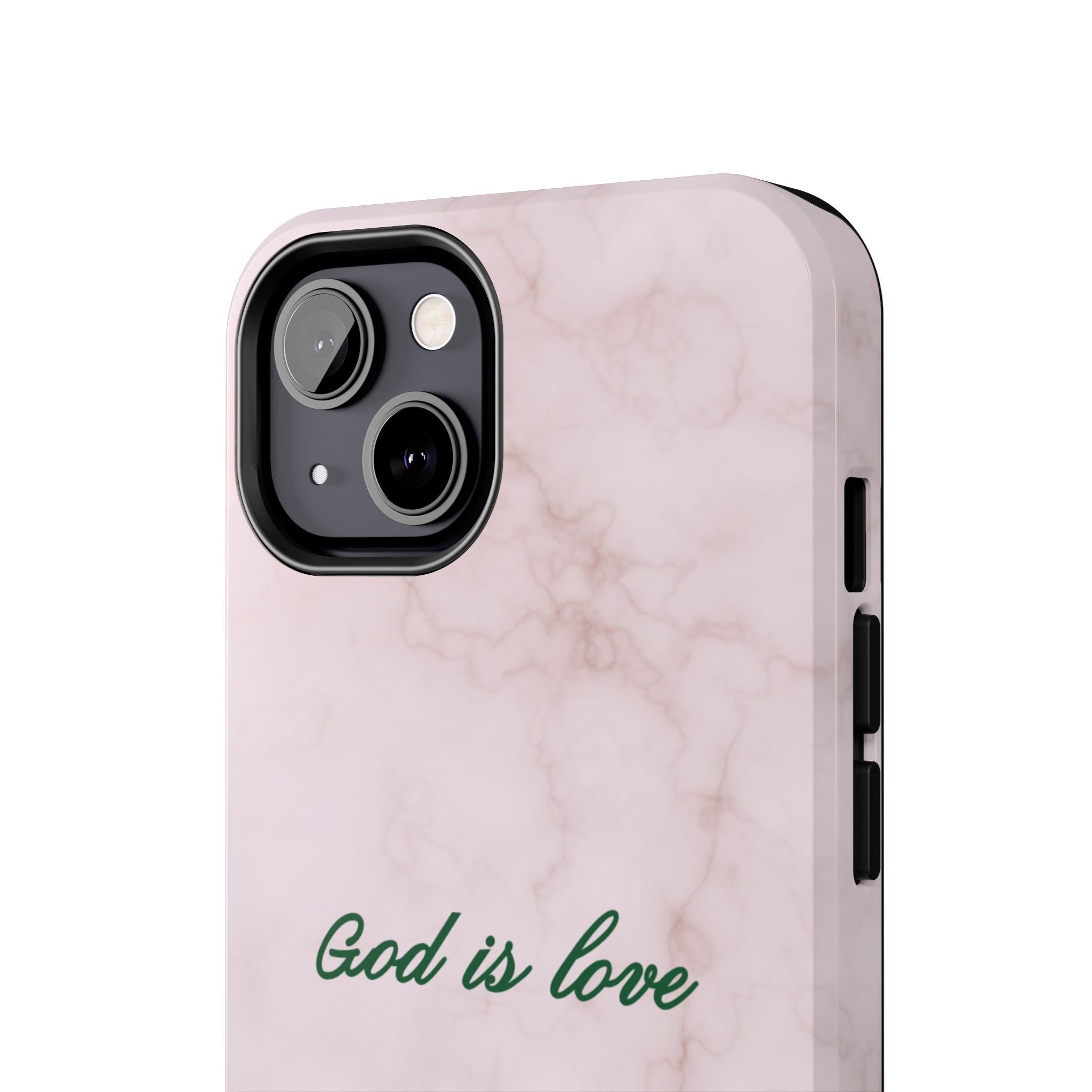 God is love - pink marble