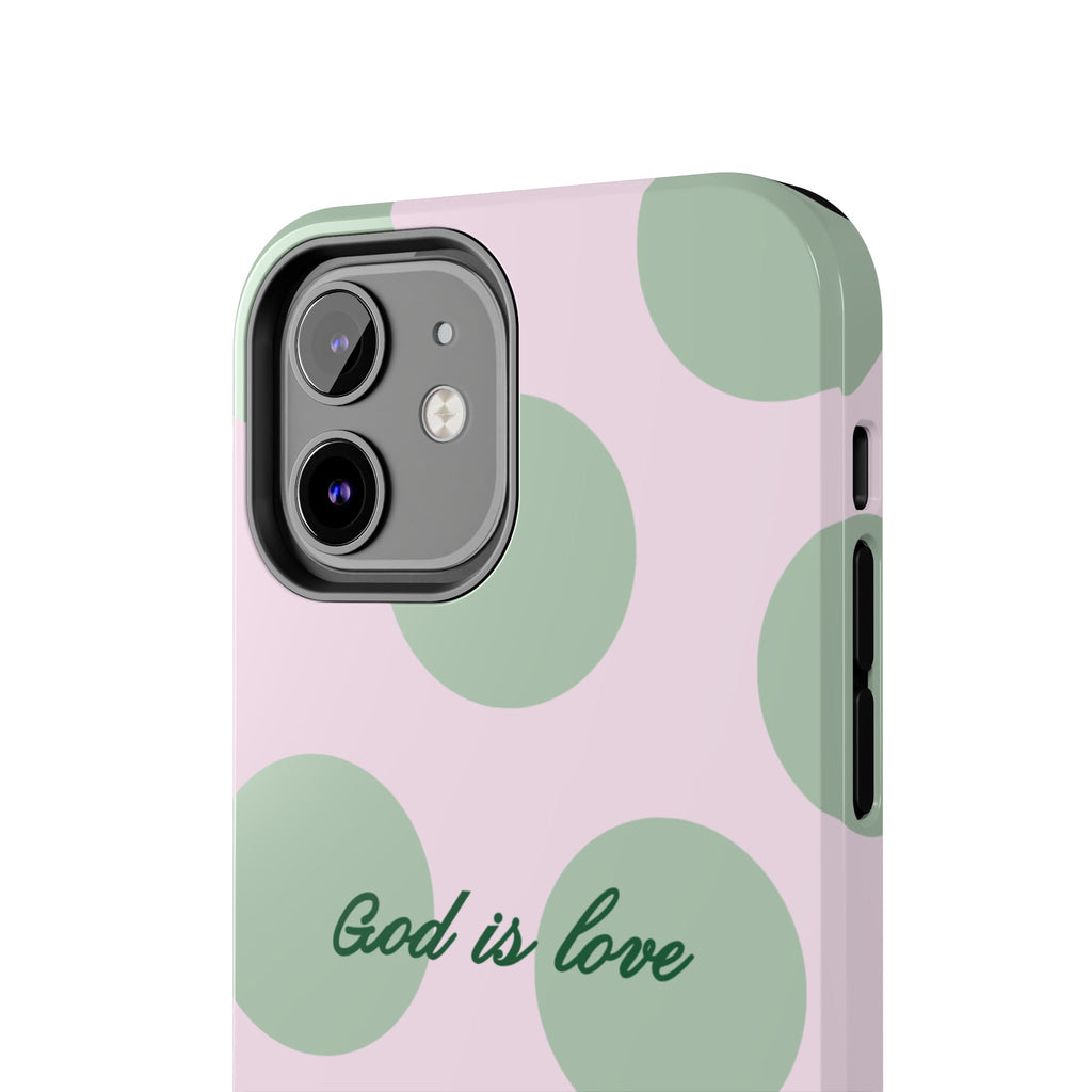 God is love - poka dots