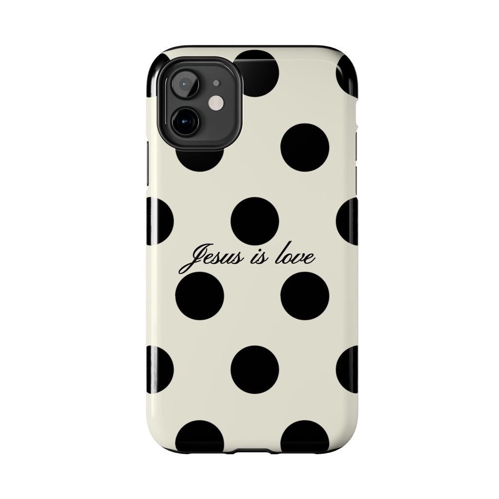 Jesus is love - poka dot