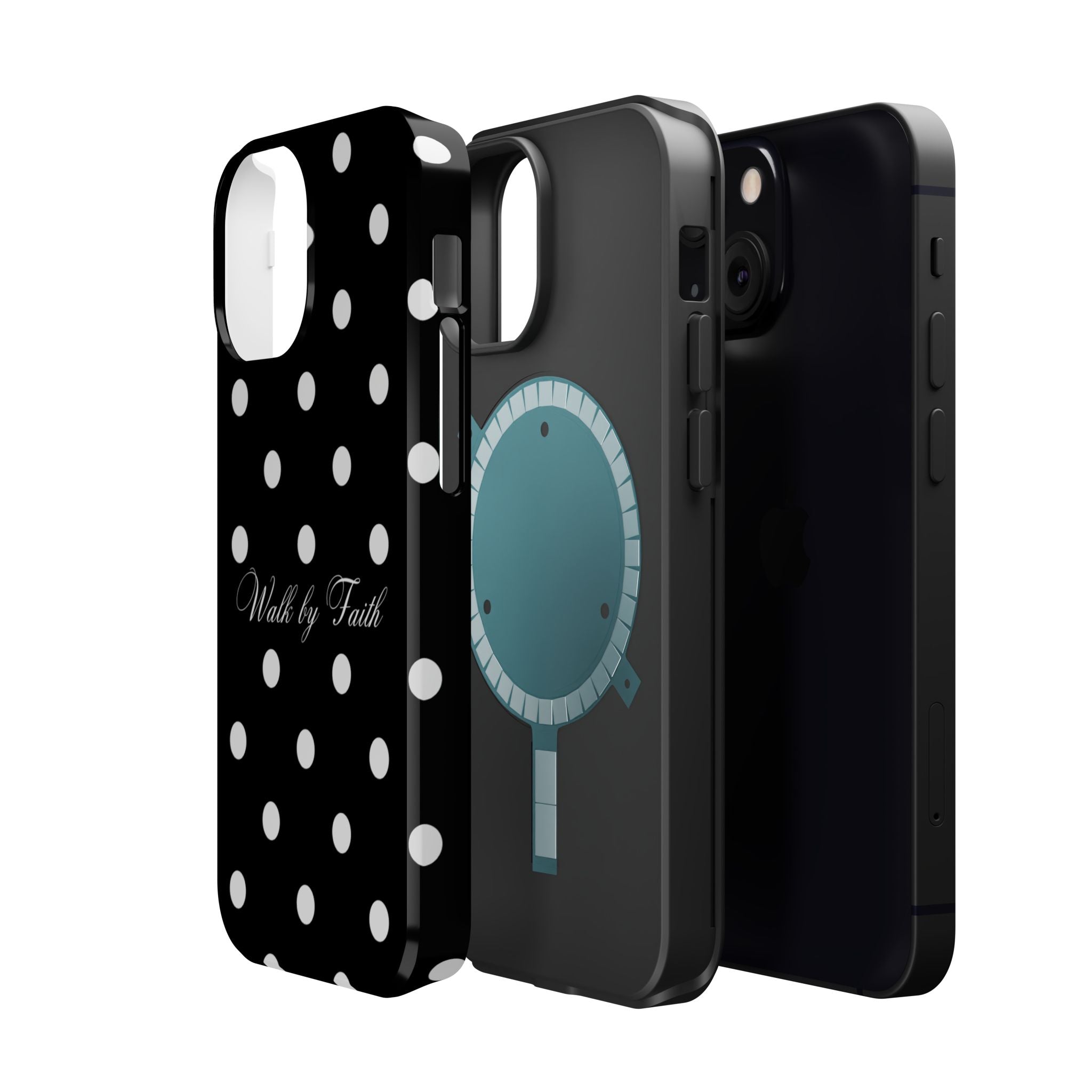 Walk by Faith in Black Magsafe