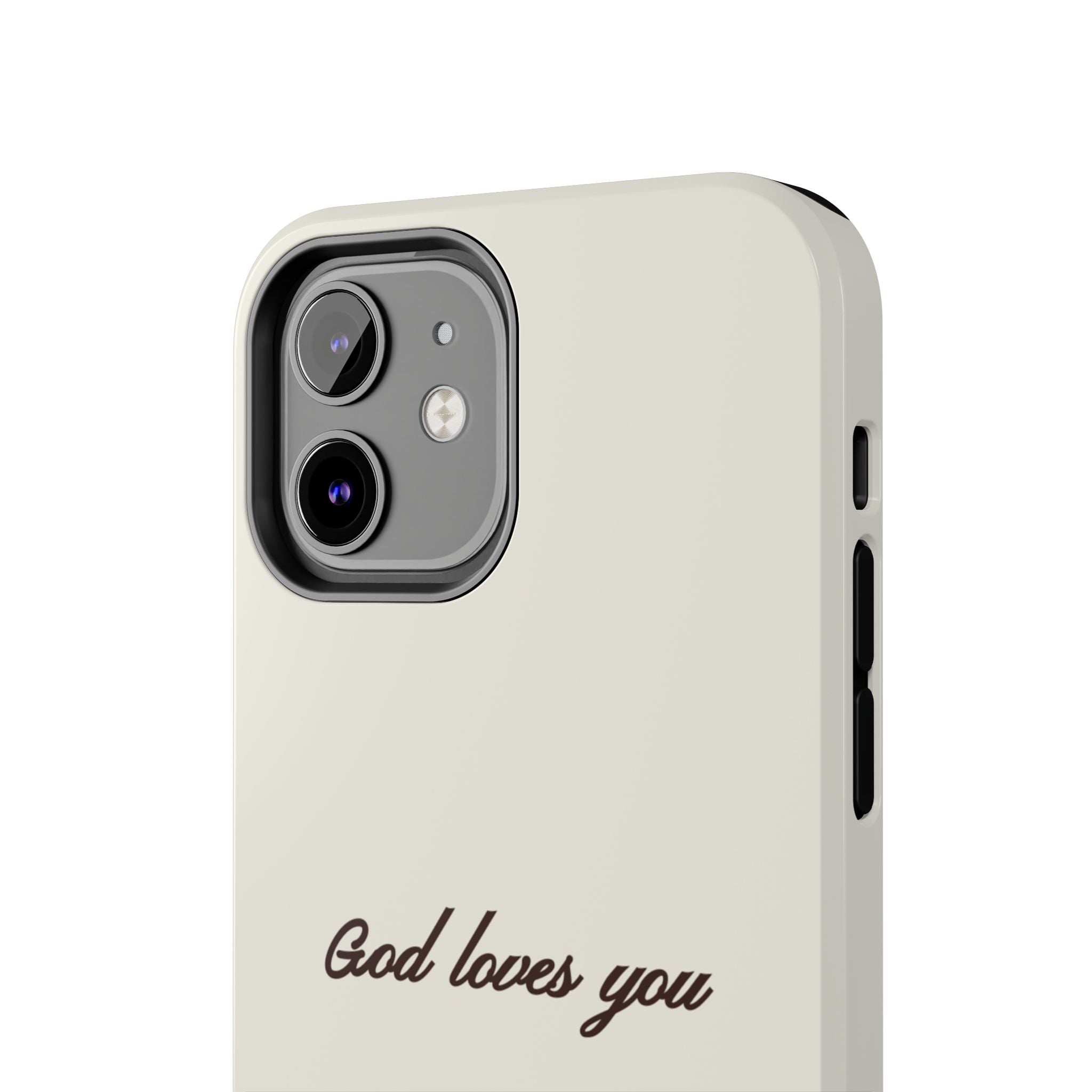 God loves you - creamy brown
