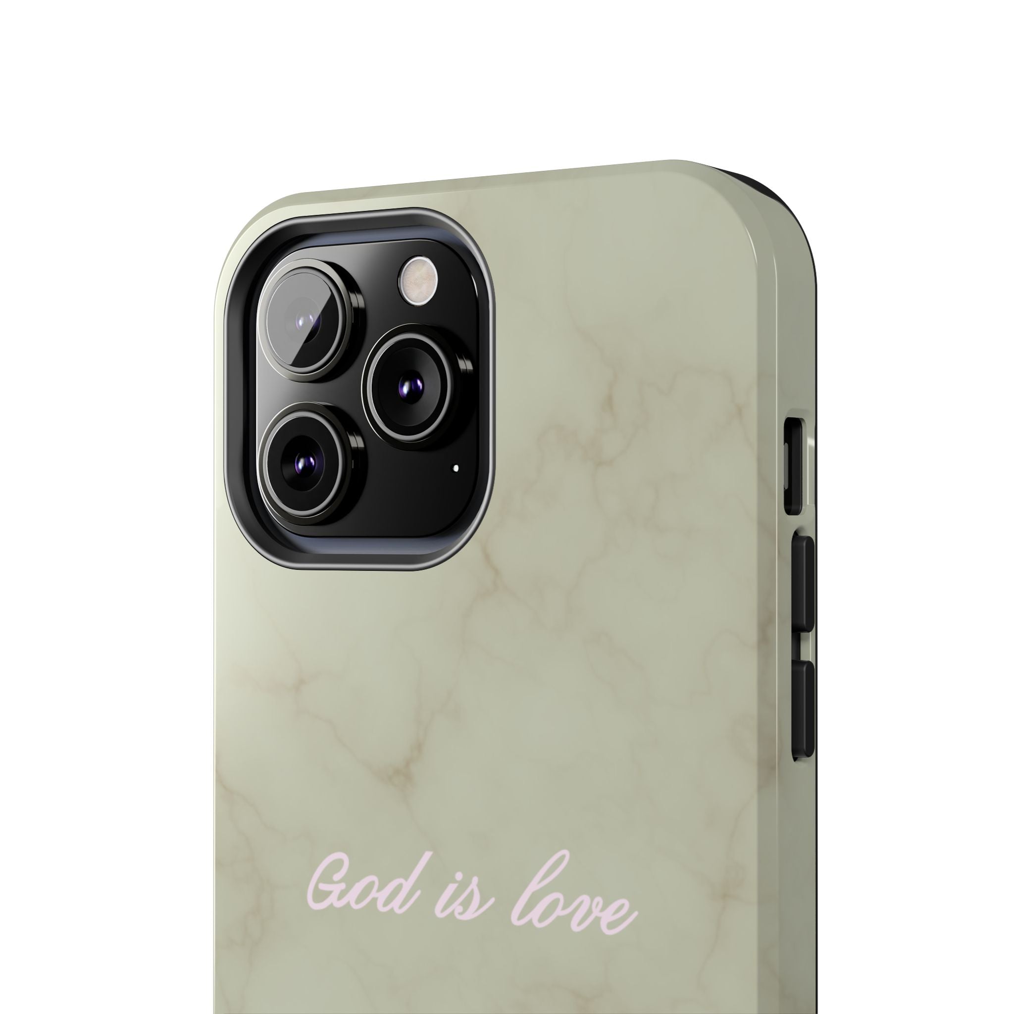 God is love - green marble