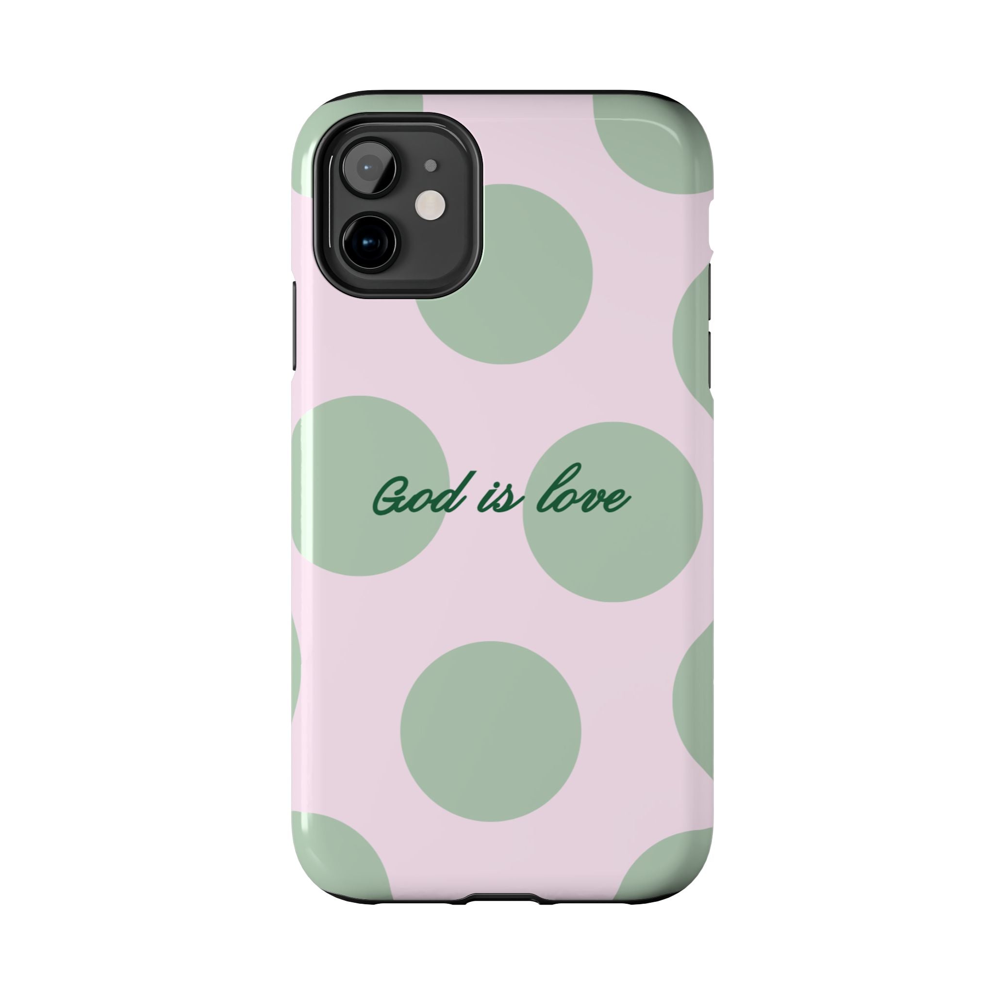 God is love - poka dots