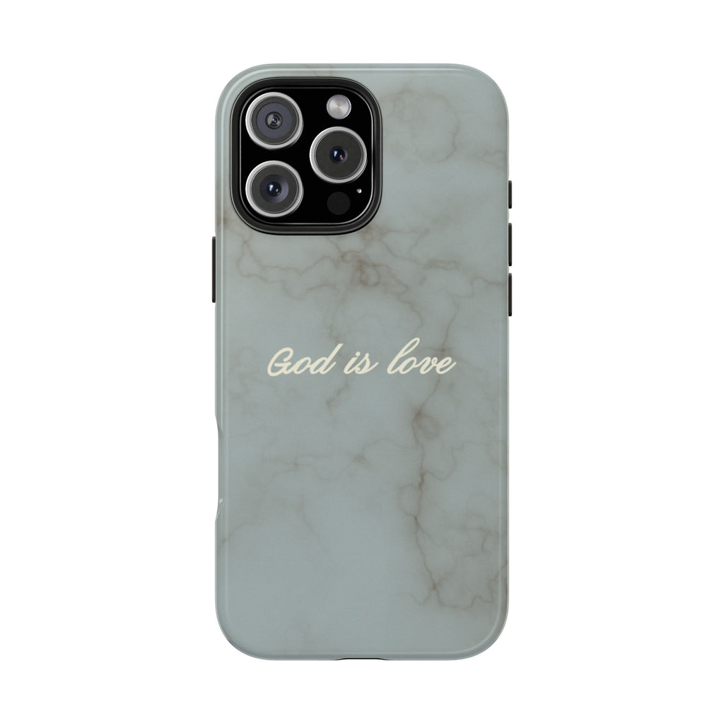God is love - blue marble