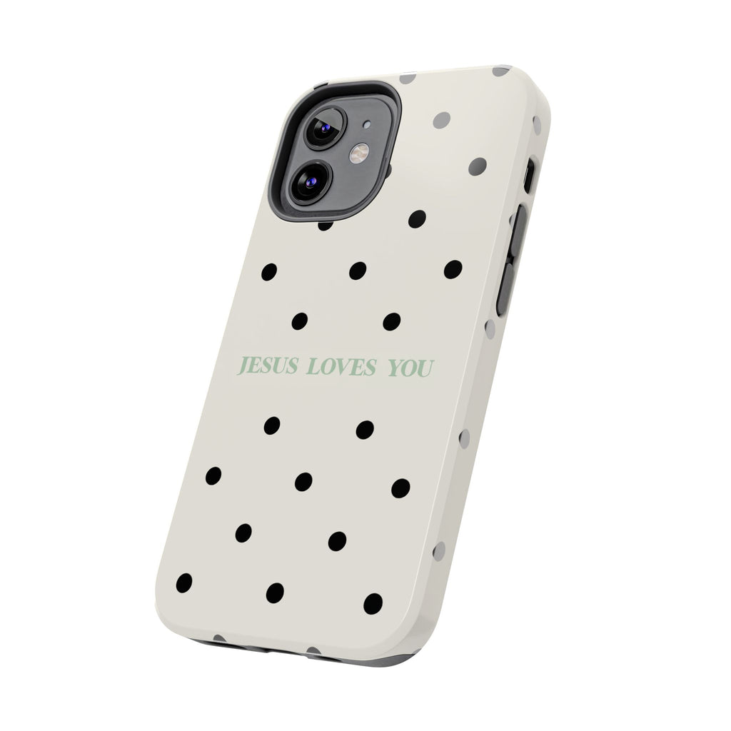 Jesus loves you - poka dots
