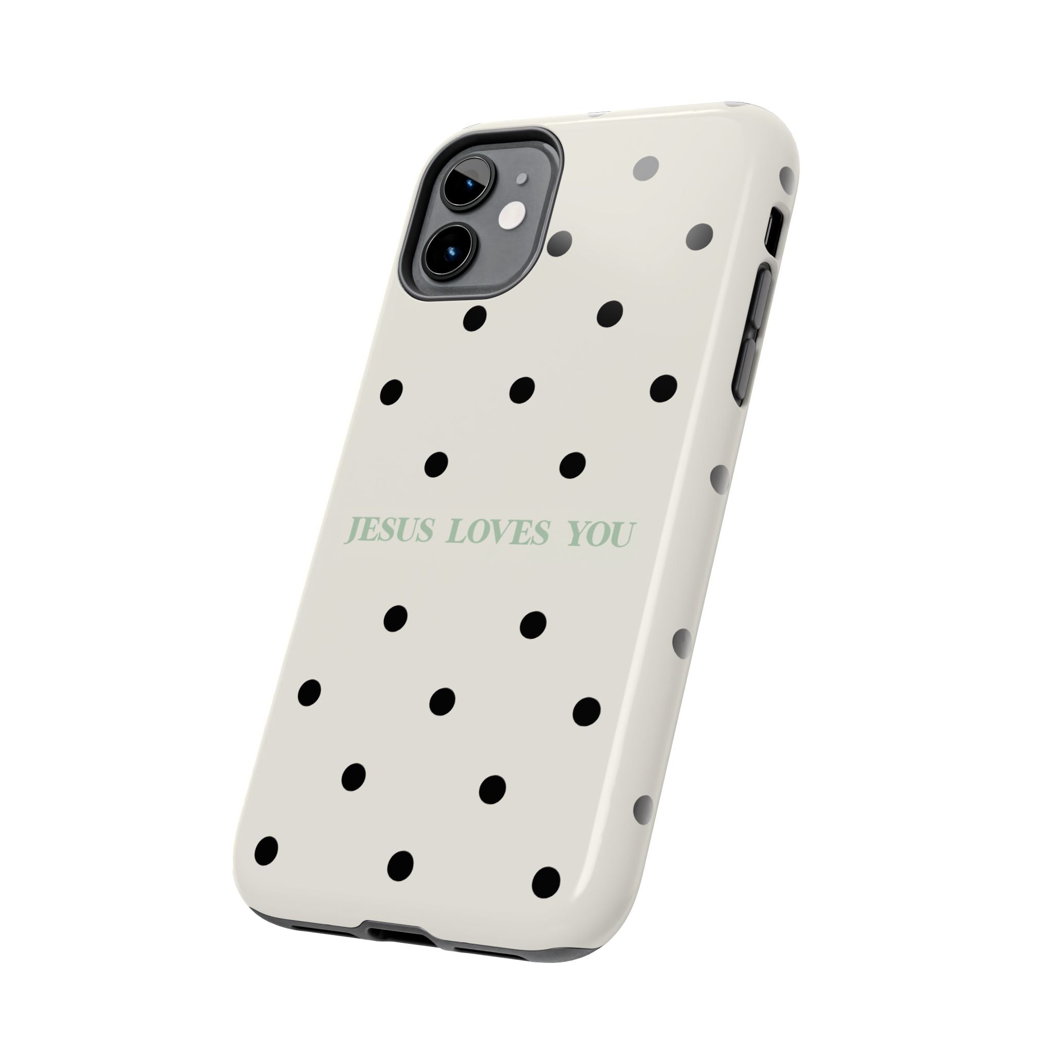 Jesus loves you - poka dots