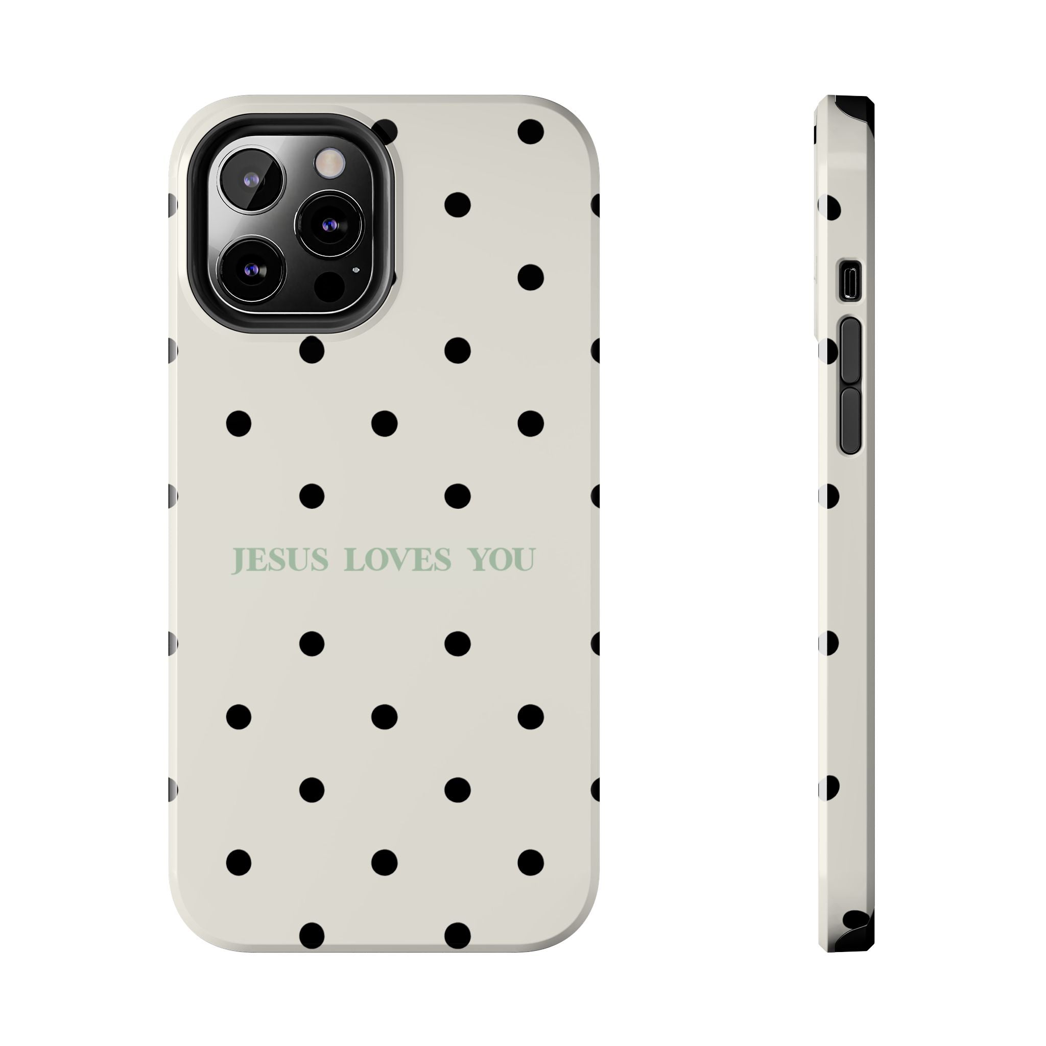 Jesus loves you - poka dots