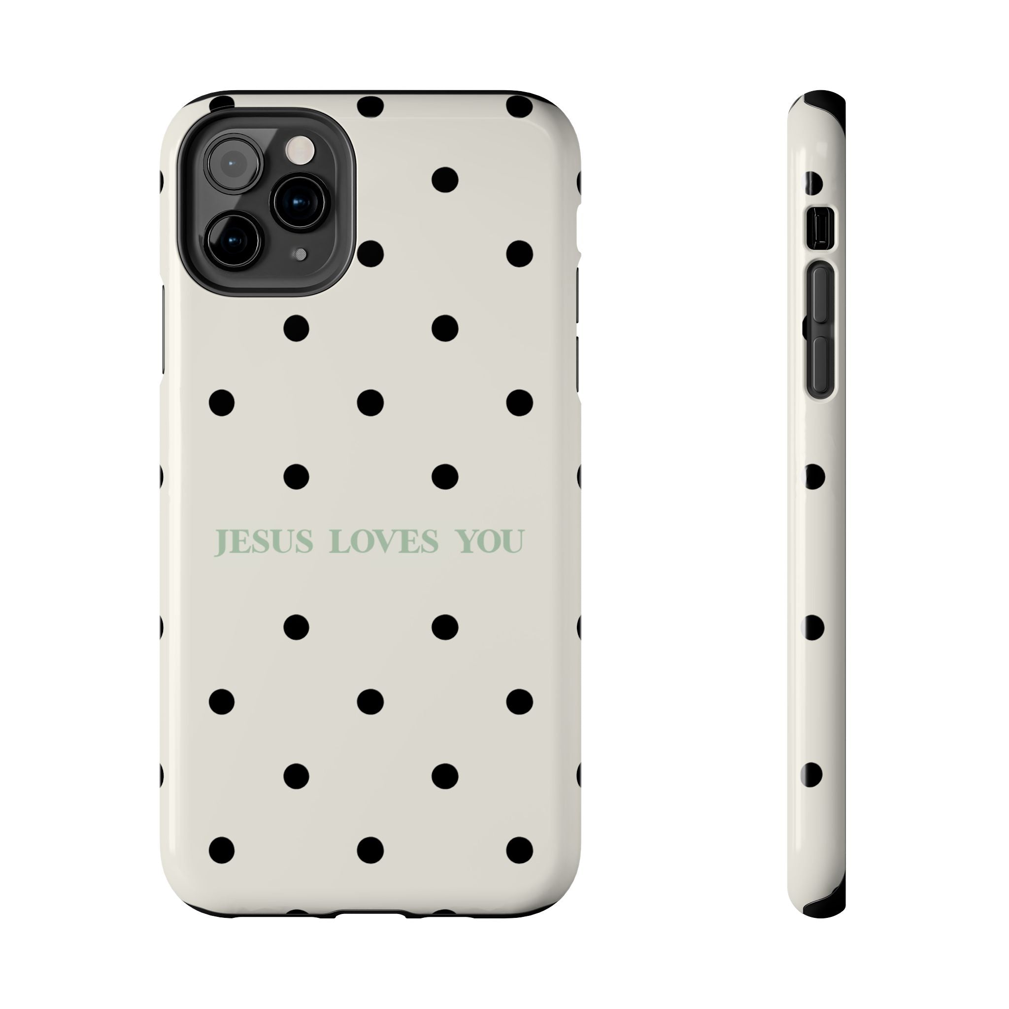 Jesus loves you - poka dots