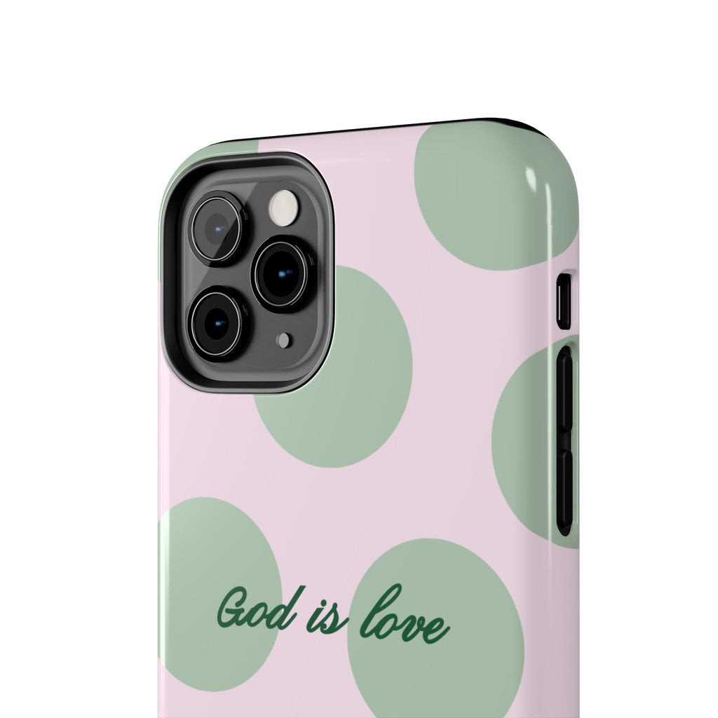 God is love - poka dots