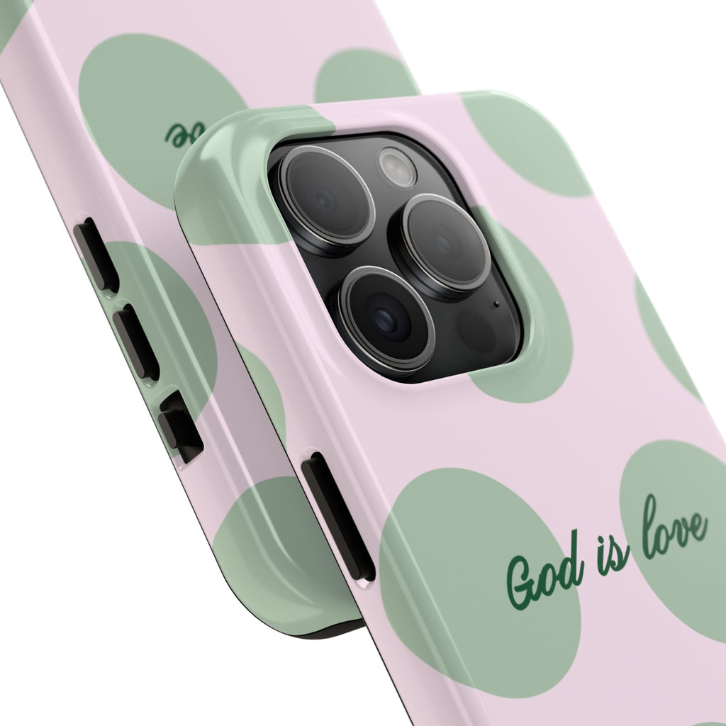 God is love - poka dots
