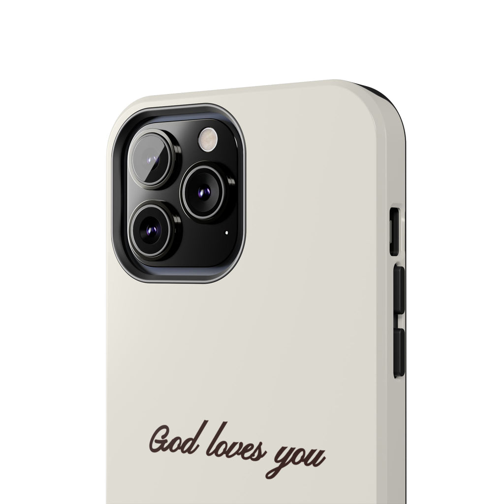 God loves you - creamy brown