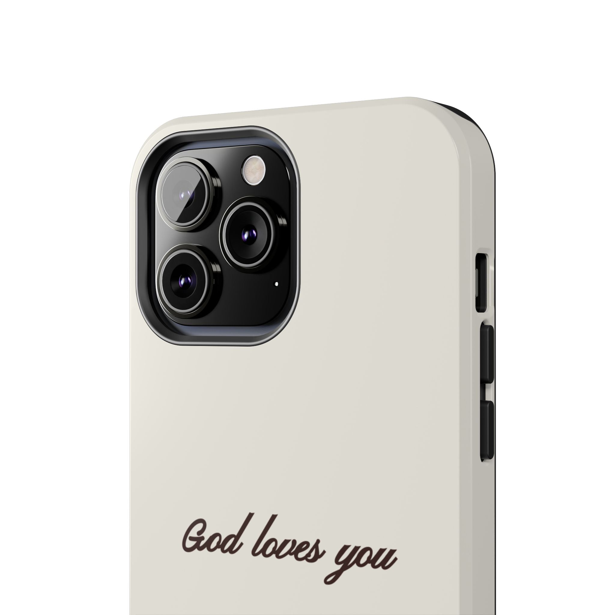 God loves you - creamy brown