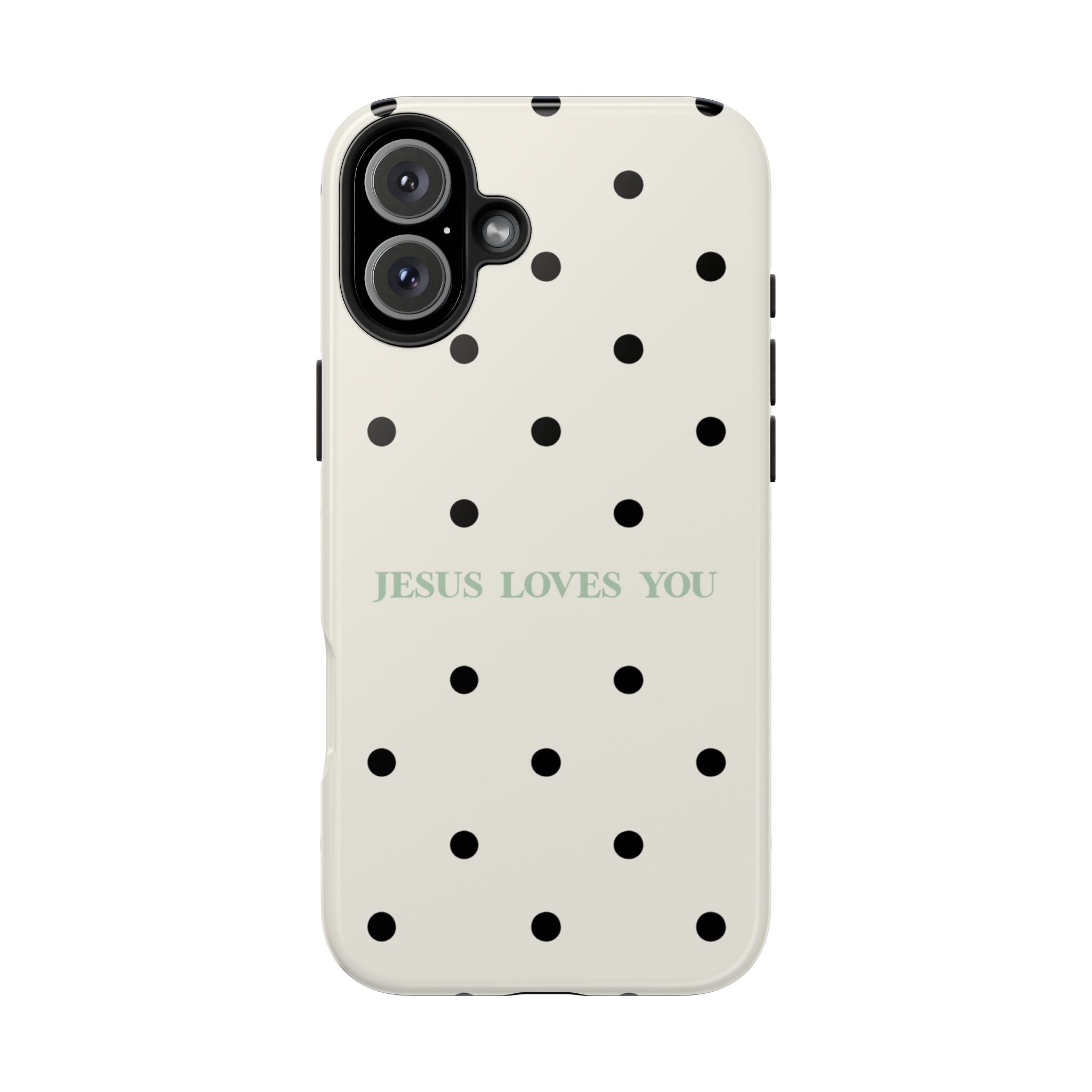 Jesus loves you - poka dots