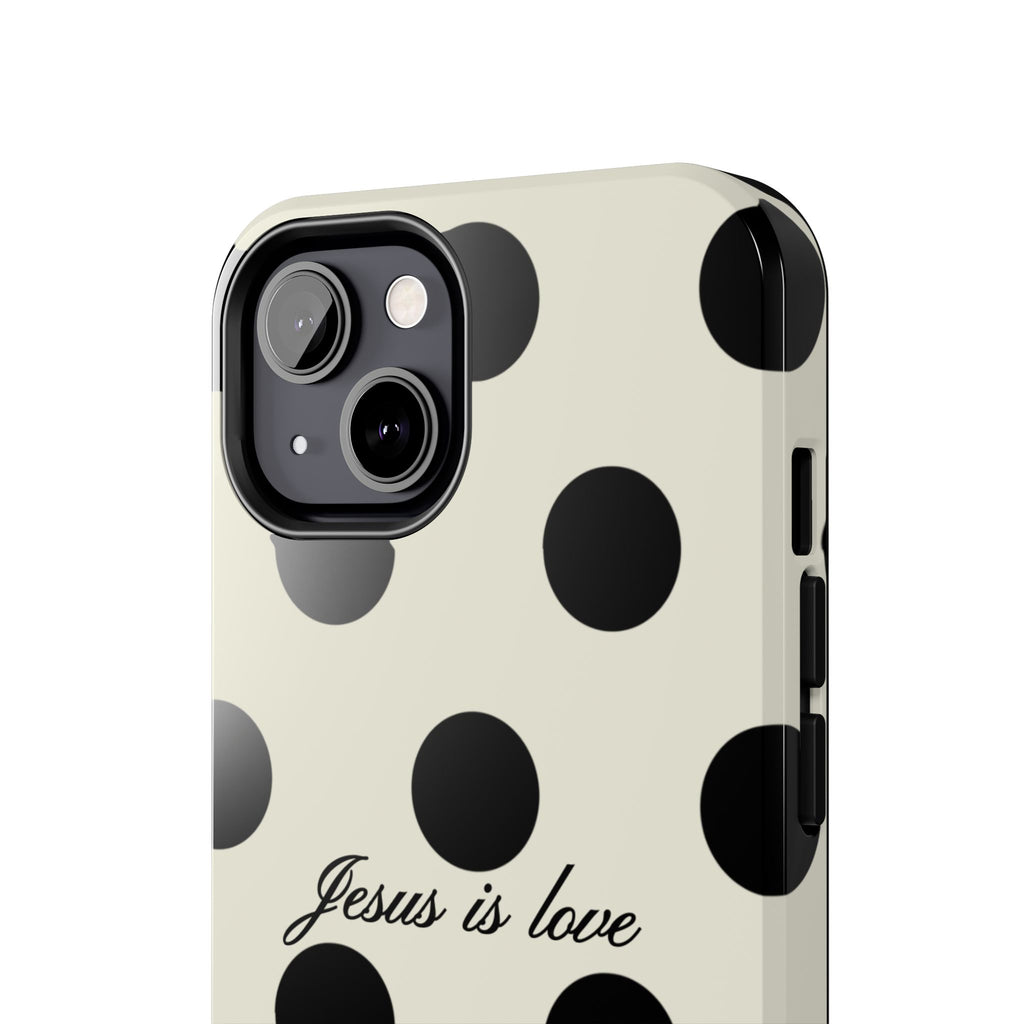 Jesus is love - poka dot