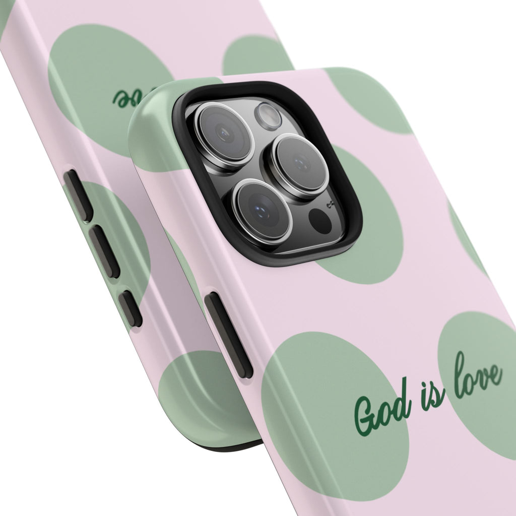 God is love - poka dots