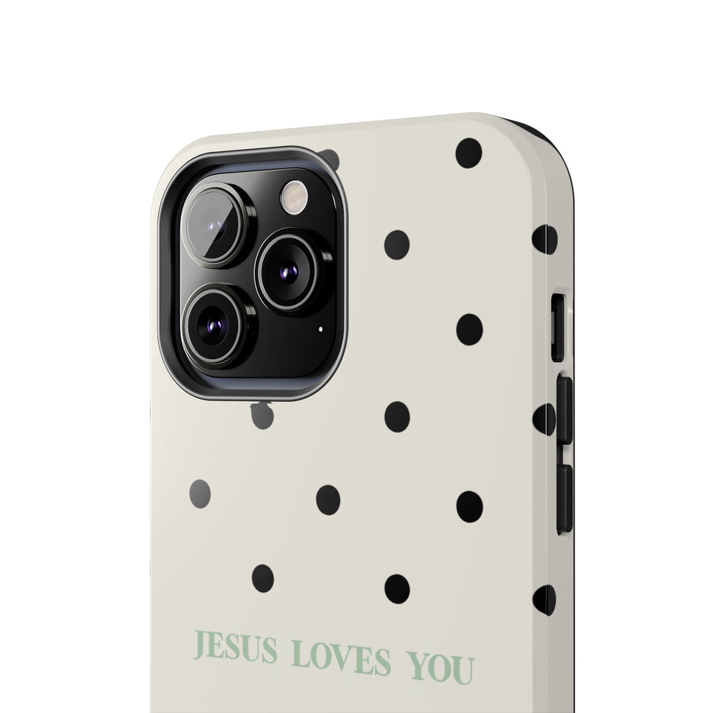 Jesus loves you - poka dots