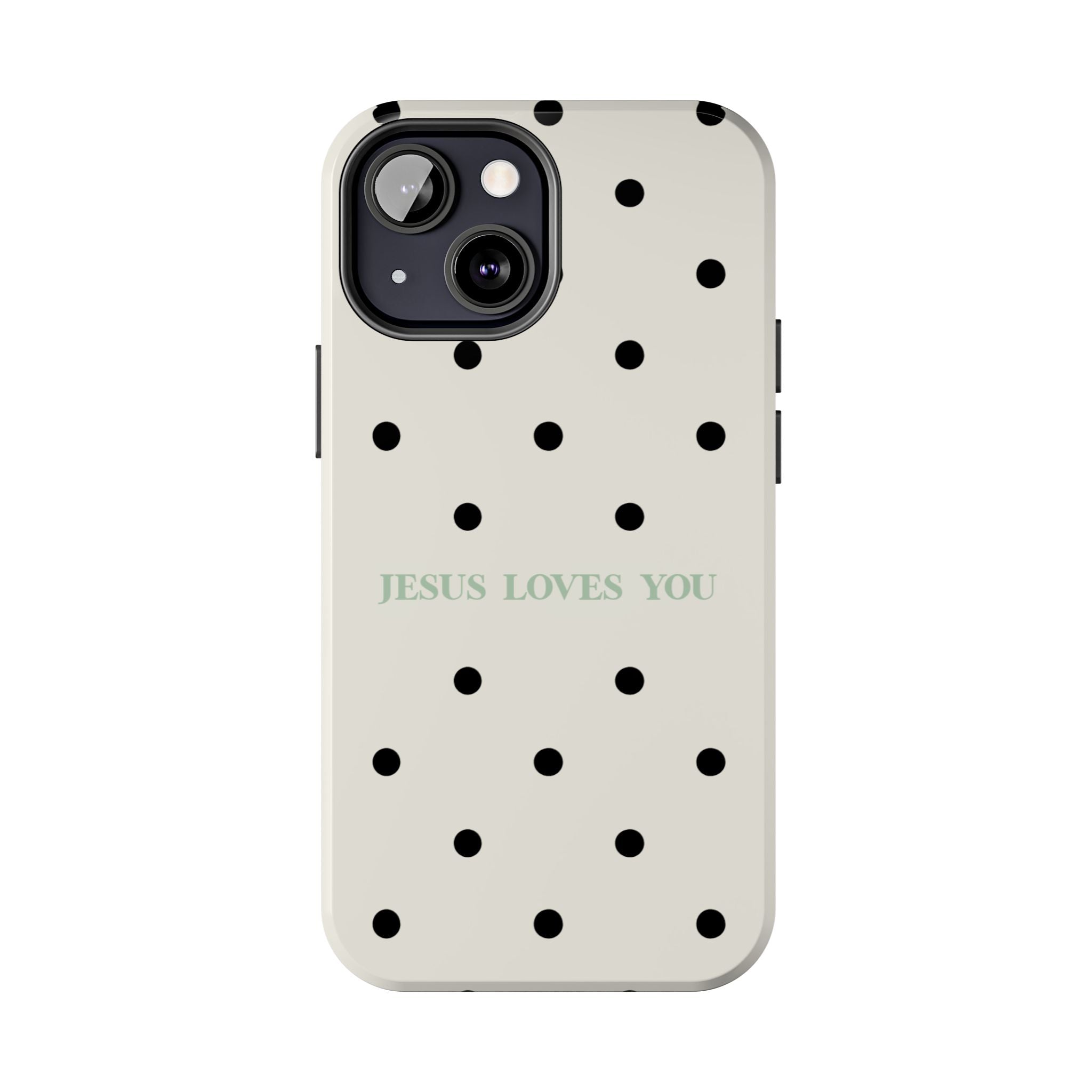 Jesus loves you - poka dots
