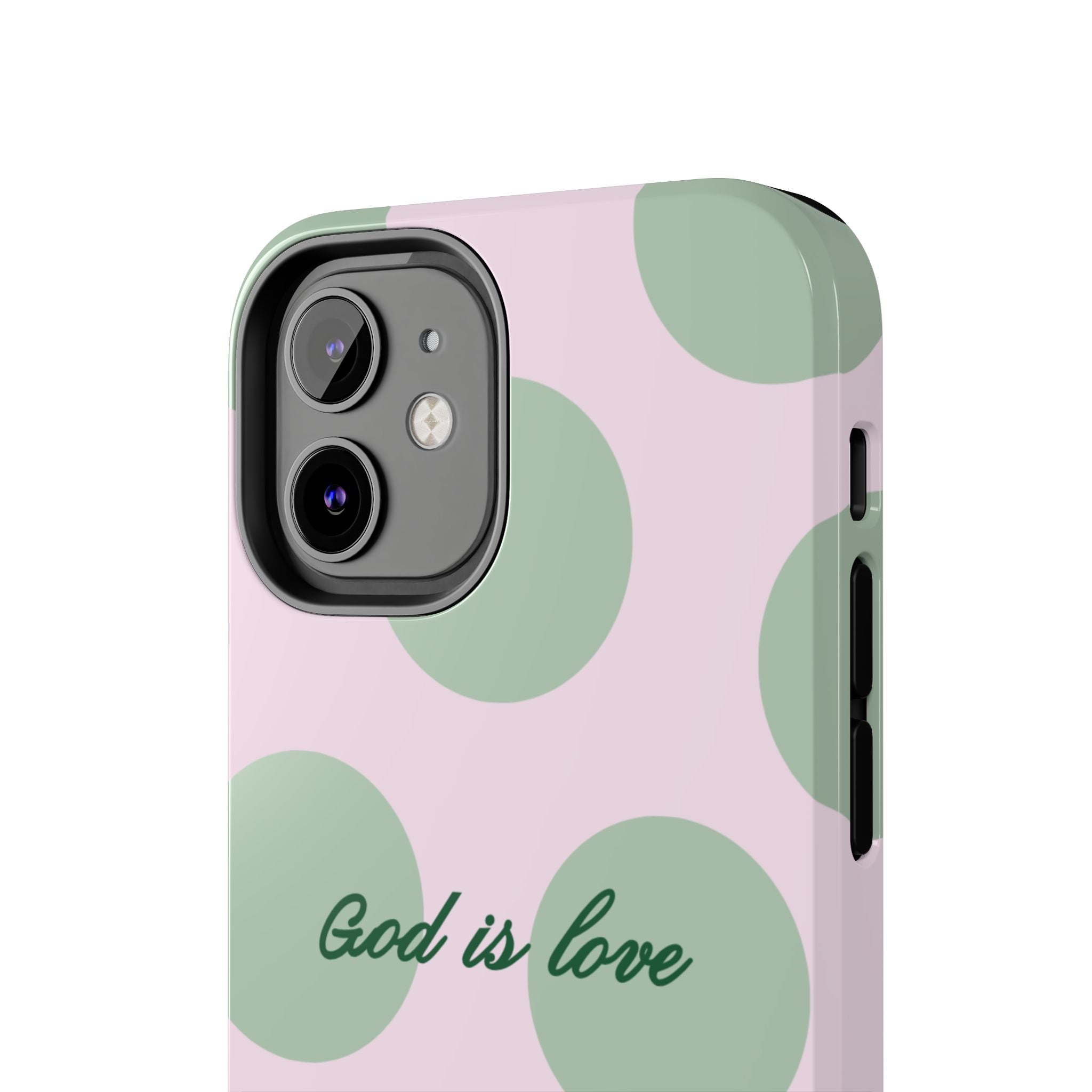 God is love - poka dots