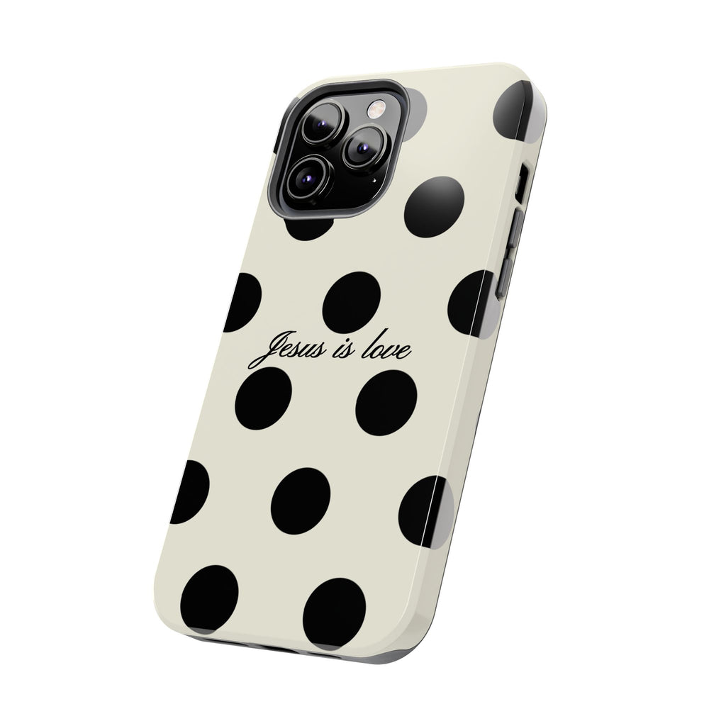 Jesus is love - poka dot