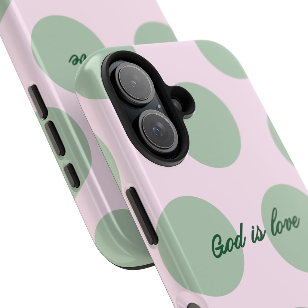 God is love - poka dots