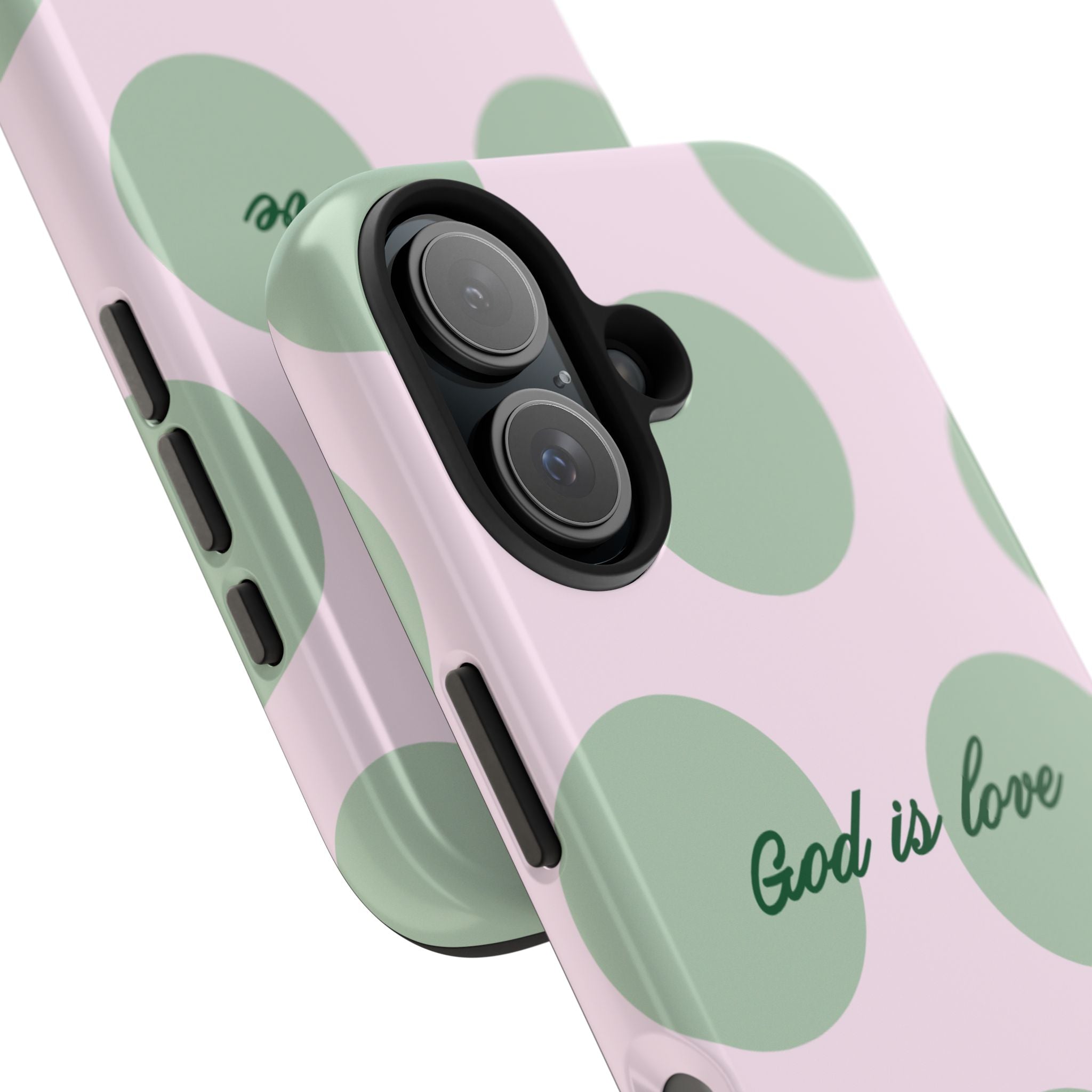 God is love - poka dots