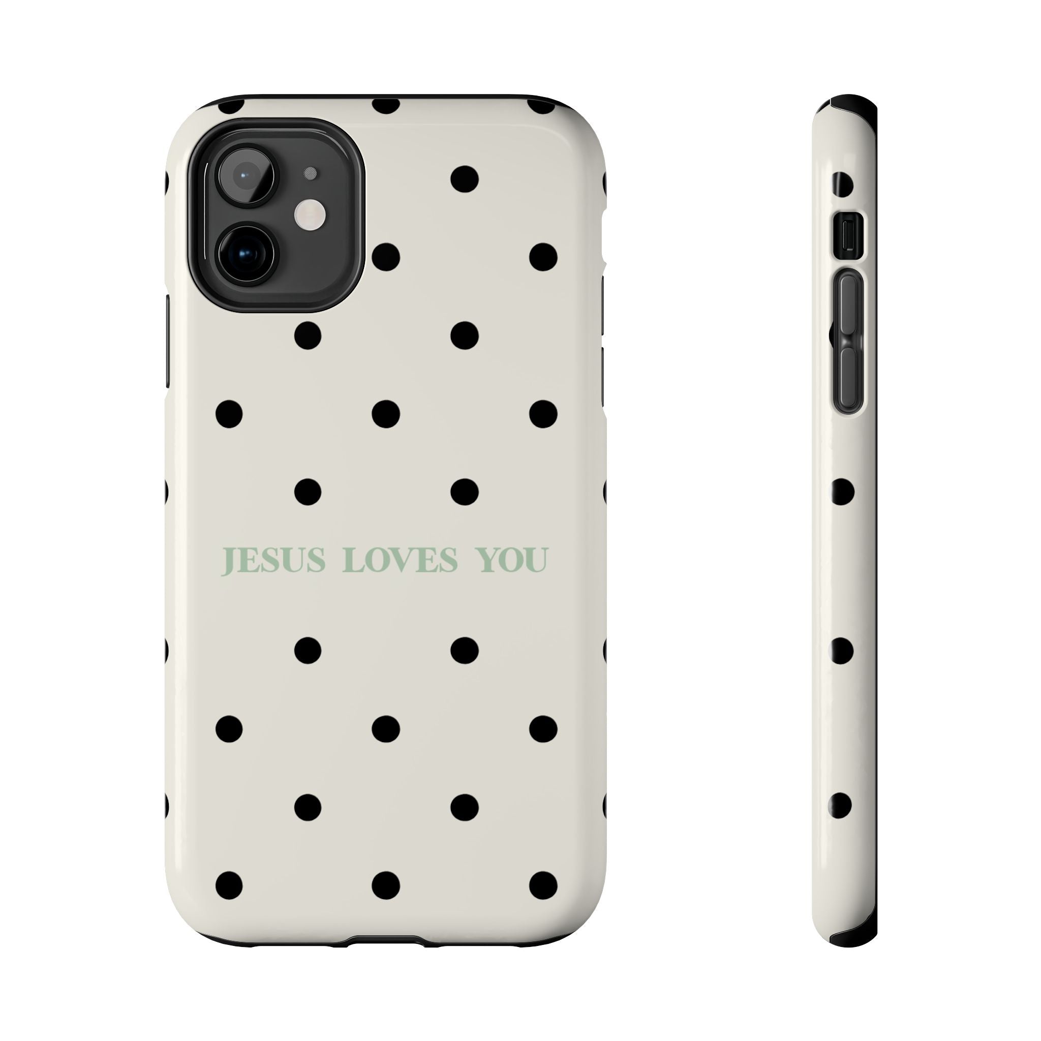 Jesus loves you - poka dots