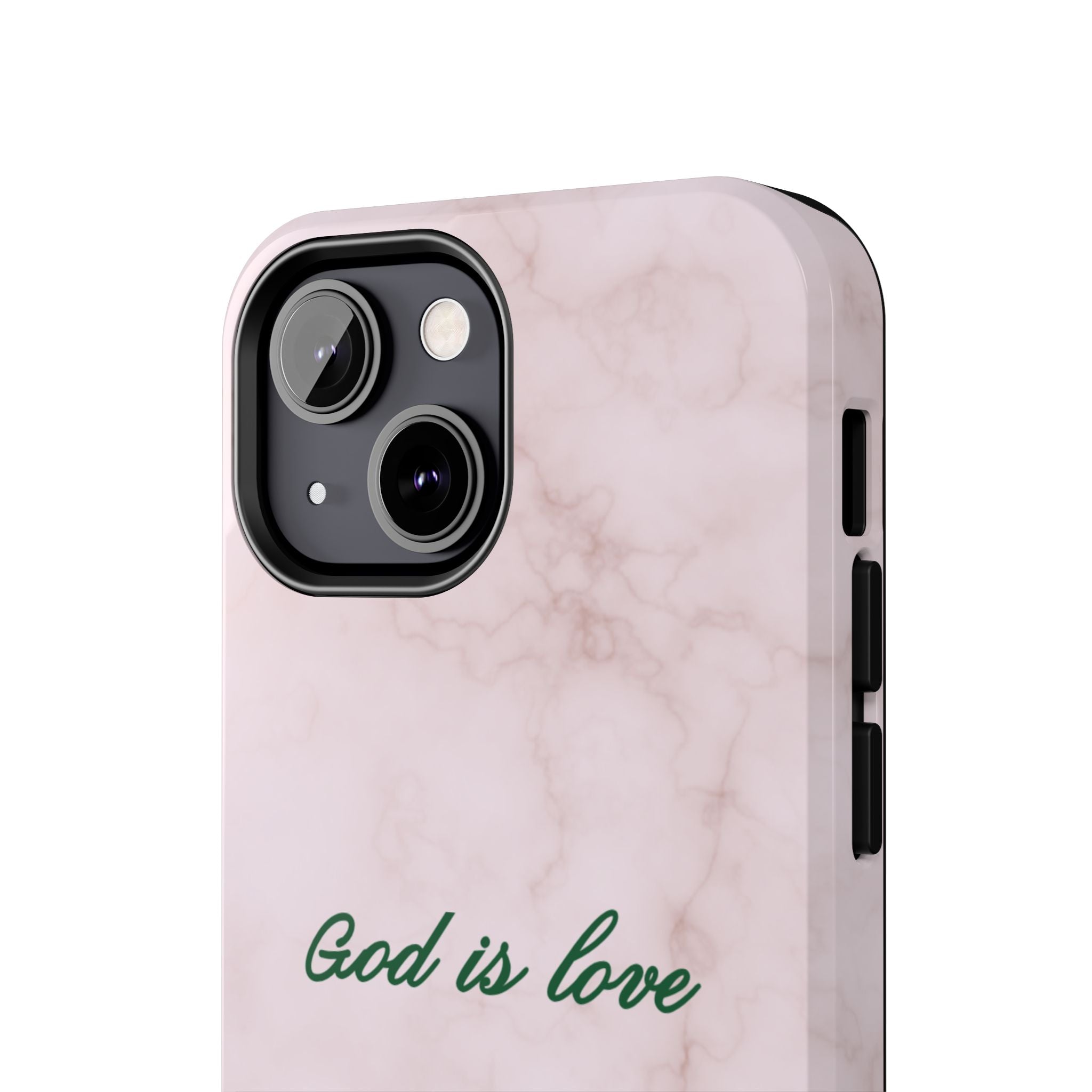 God is love - pink marble