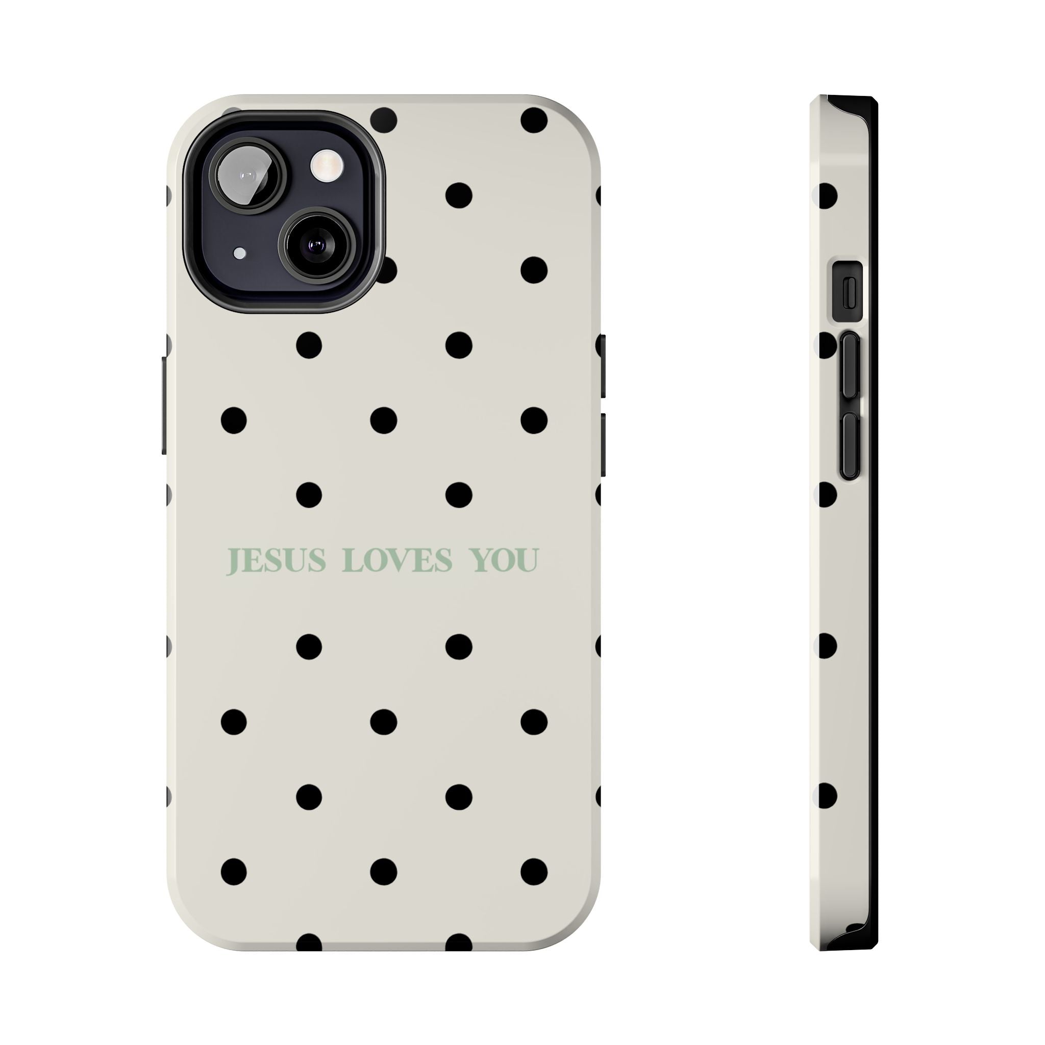 Jesus loves you - poka dots