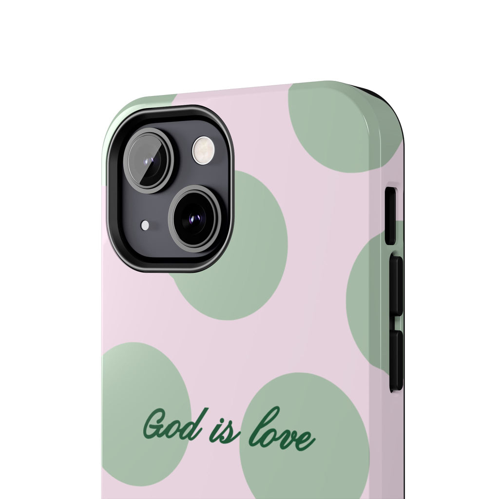 God is love - poka dots