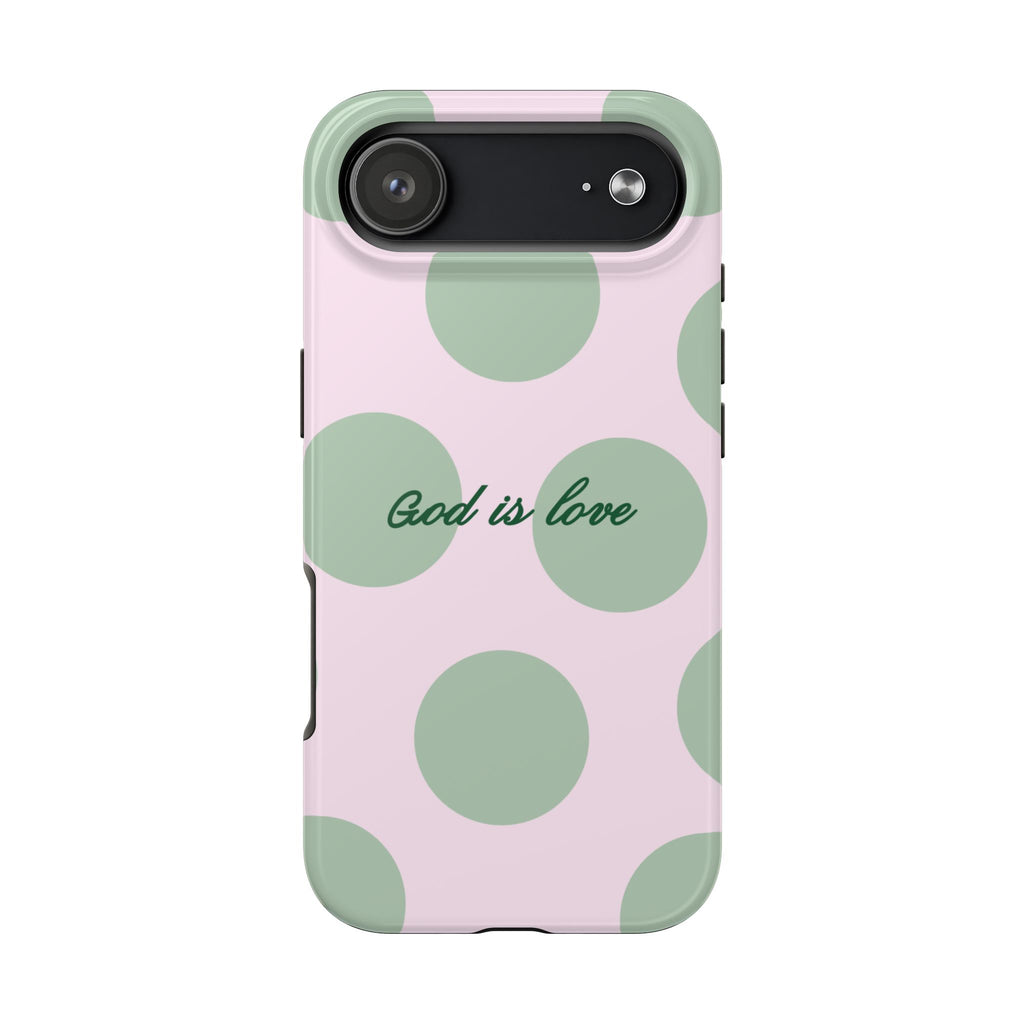 God is love - poka dots