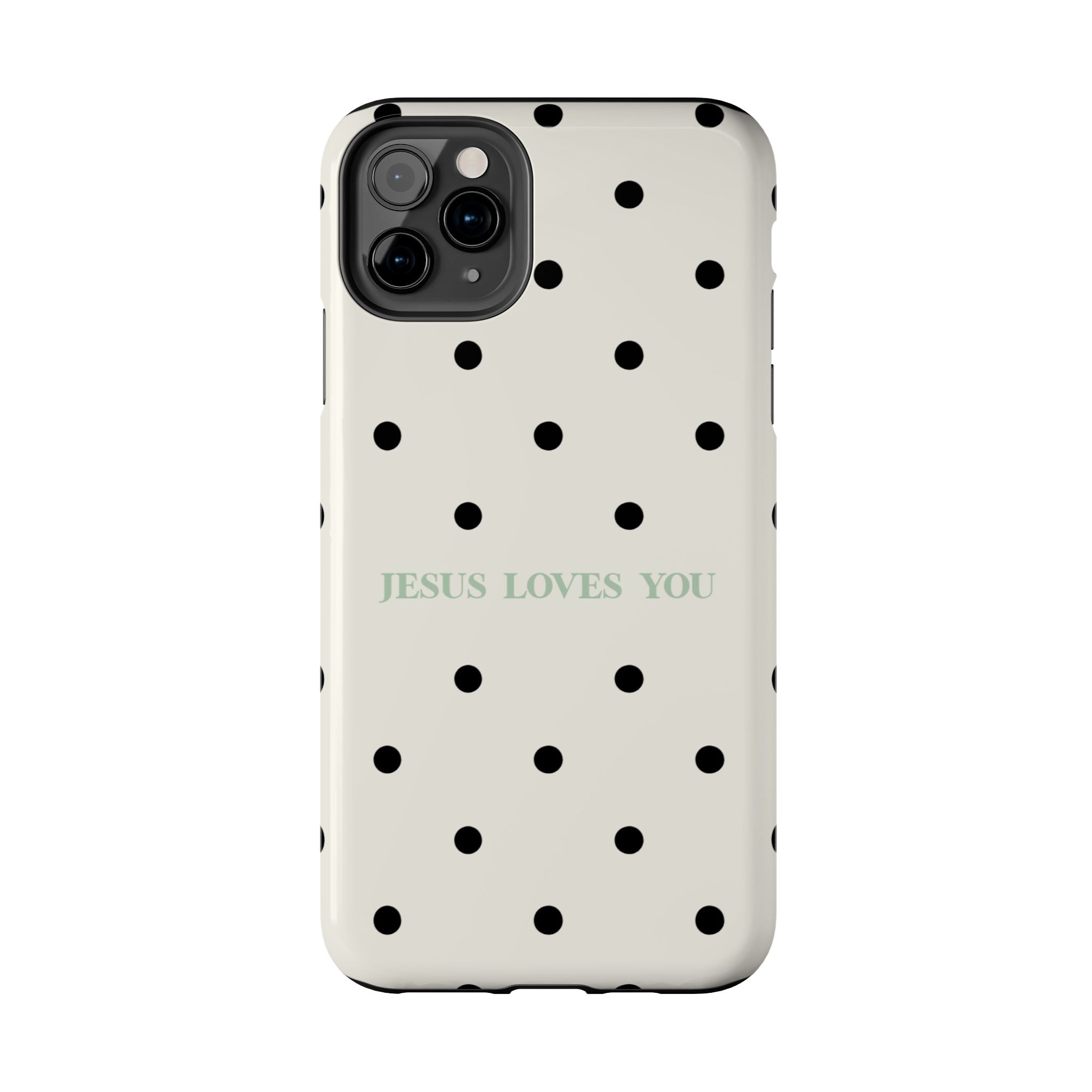 Jesus loves you - poka dots