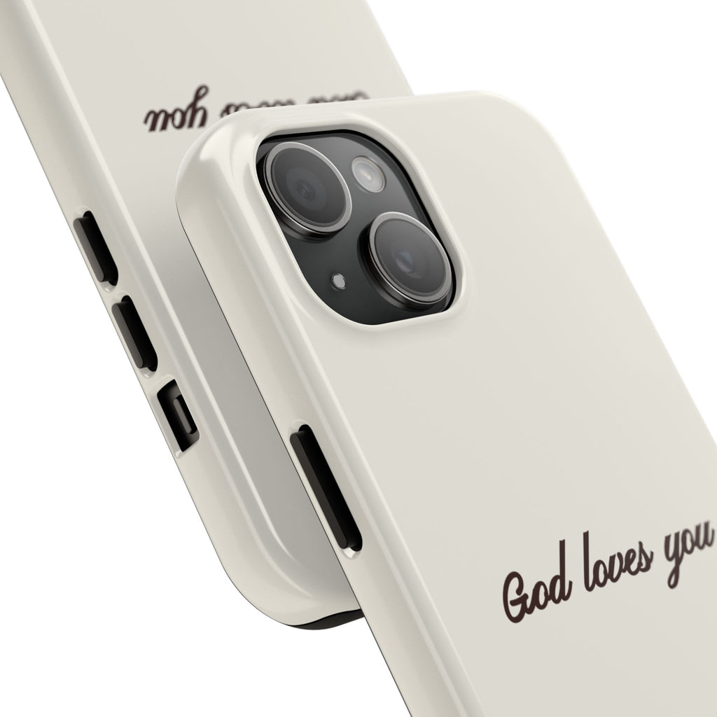 God loves you - creamy brown